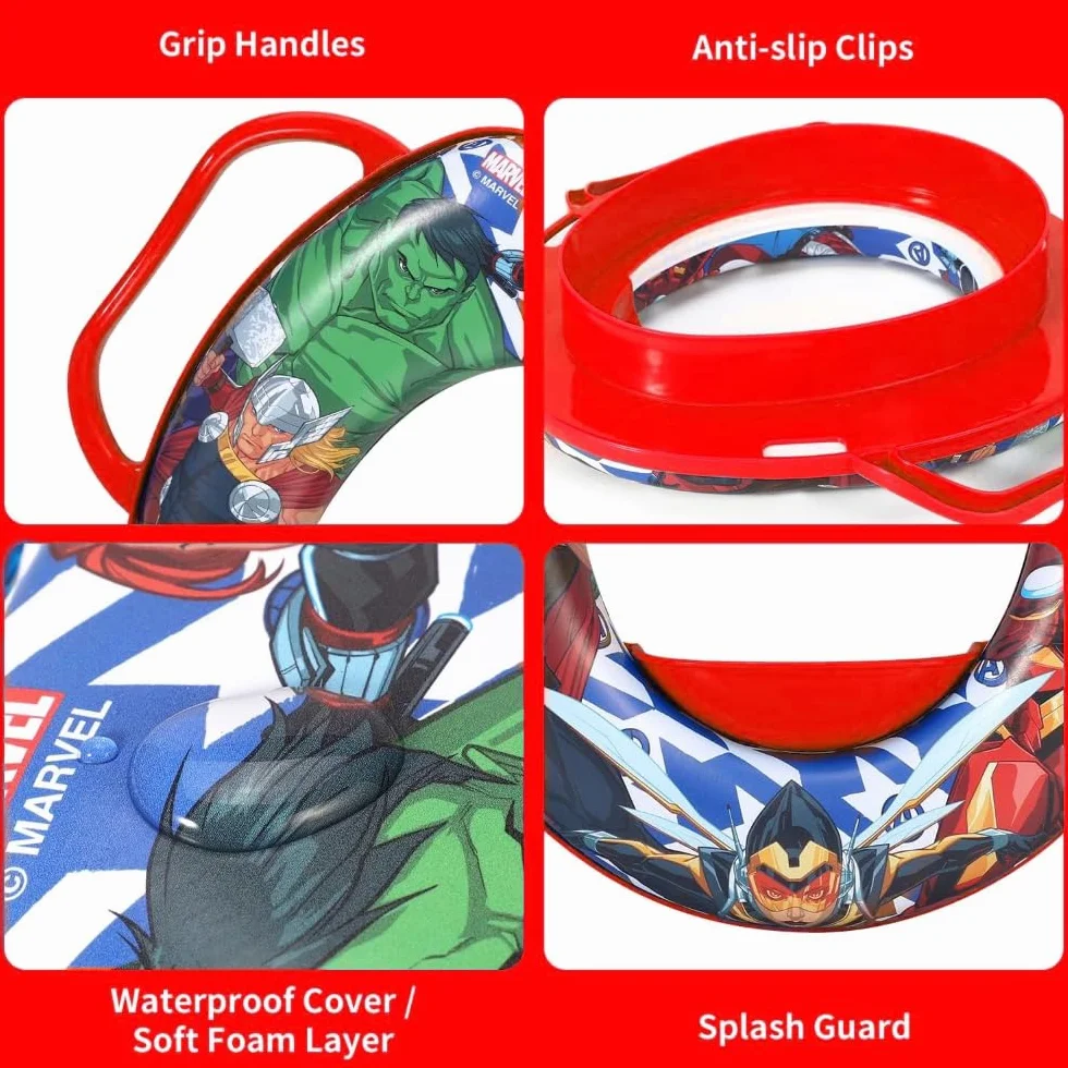 Avengers Marvel deska sedesowa dla dzieci, uniwersalny adapter WC z uchwytami