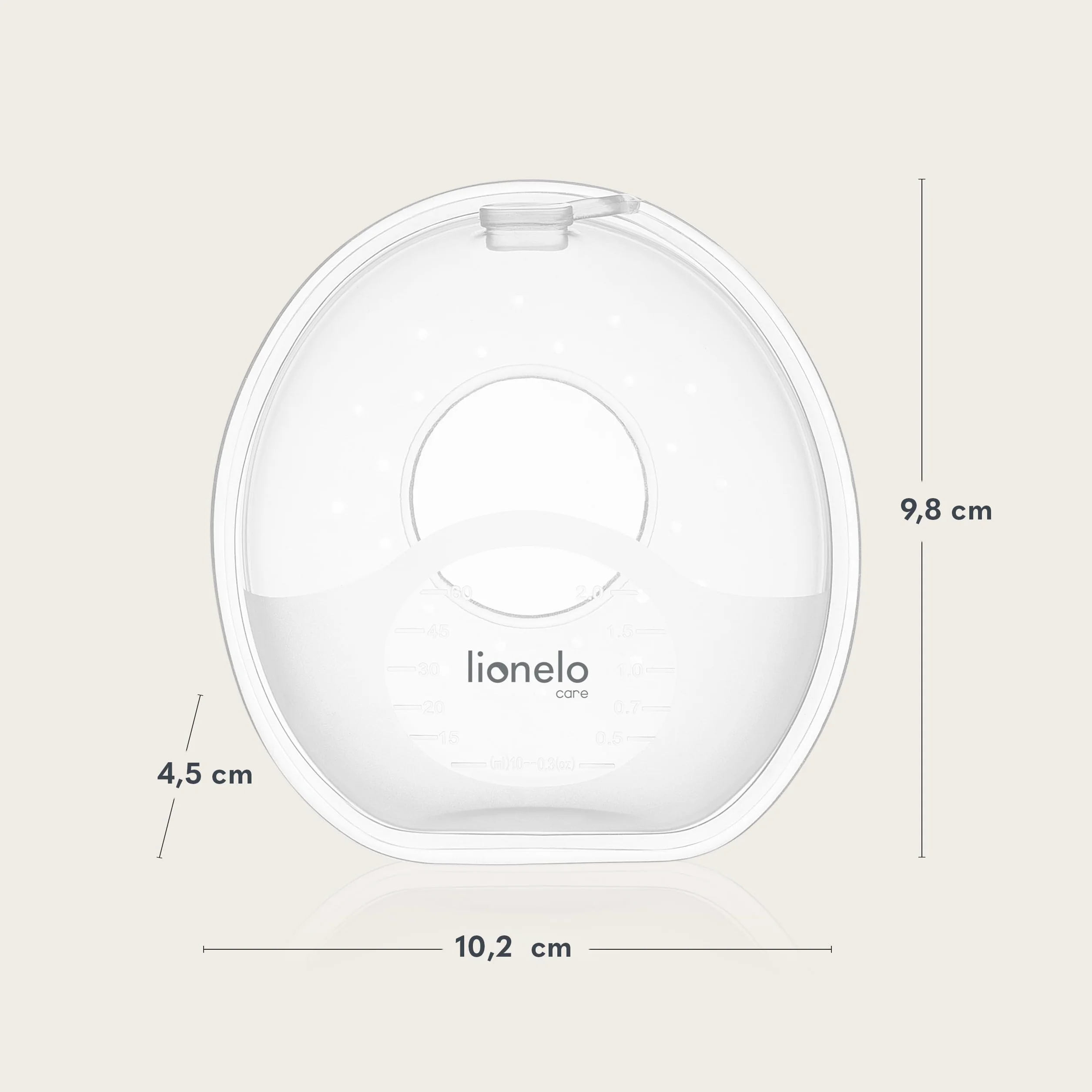 LIONELO MILKY SIMPLE Kolektor Pokarmu Muszle Laktacyjne Bez BPA Silikonowe 2 Sztuki Łatwe Czyszczenie Dyskretne Wygodne Kolektor Mleka Wielokrotnego Użytku