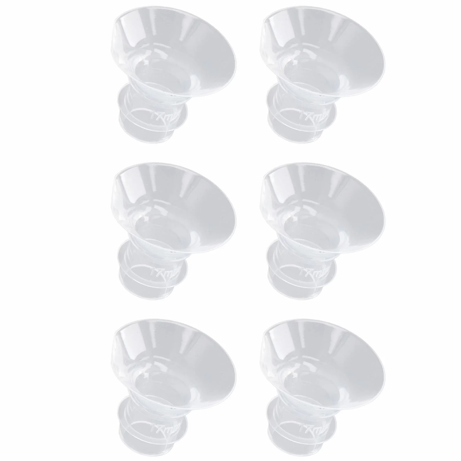 6 szt. Wkładki Kołnierzowe MomMed Poręczne Miseczki Laktator do Noszenia Zmniejsz Tunel 24 Mm do Innego Odpowiedniego Rozmiaru (17 MM)