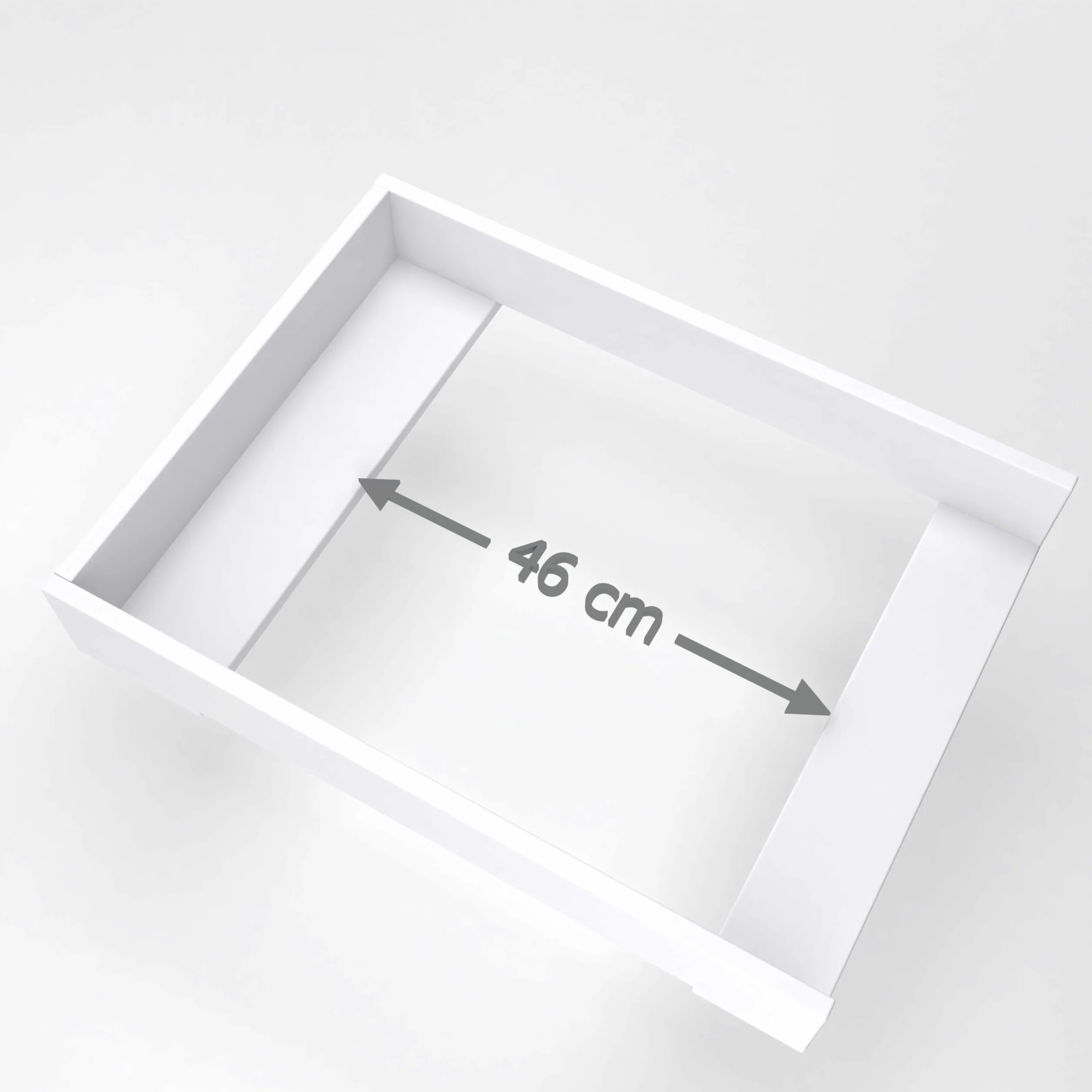 Mata do przewijania Koppang firmy IKEA, mata do przewijania komody, 46 cm, zdejmowana mata do przewijania, zaokrąglone panele przednie, biały, 72 cm x 54 cm