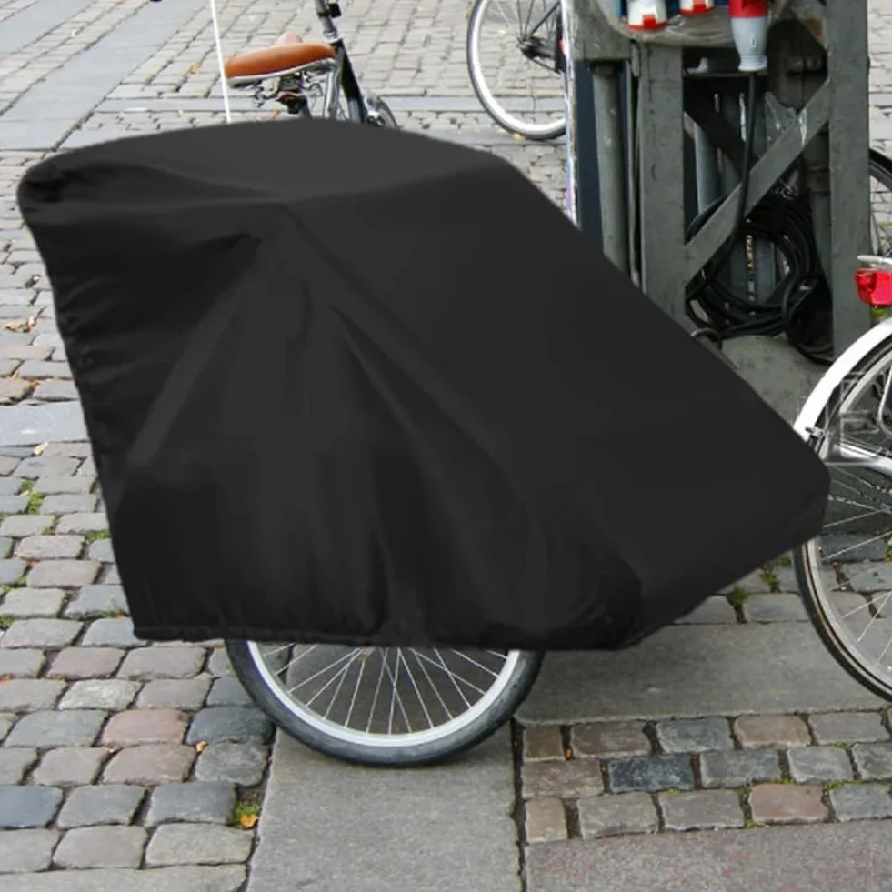 Honseadek Pokrowiec na przyczepę rowerową dla dzieci, nieprzepuszczalny, pyłoszczelny, uniwersalny pasuje do Qeridoo Burley, Thule, Chariot, Croozer, Leggero, Nordic Cab Yepp, Merida, niebieski, Bi