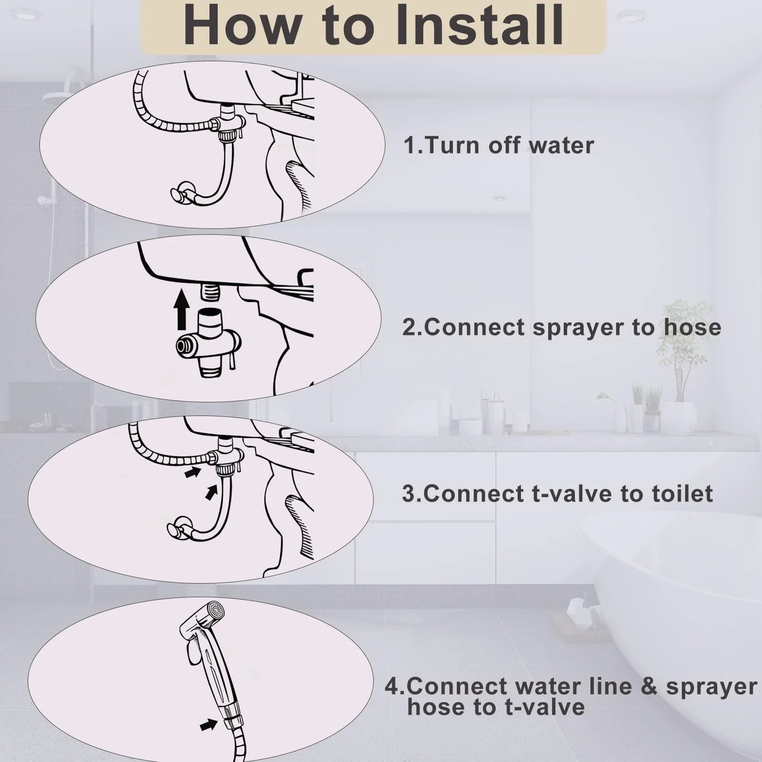 Bidet słuchawka prysznicowa zestaw do higieny osobistej, ręczny opryskiwacz ze stali nierdzewnej z wężem 1,5 m, rozpylacz pieluszek dla niemowląt, regulowany pistolet natryskowy
