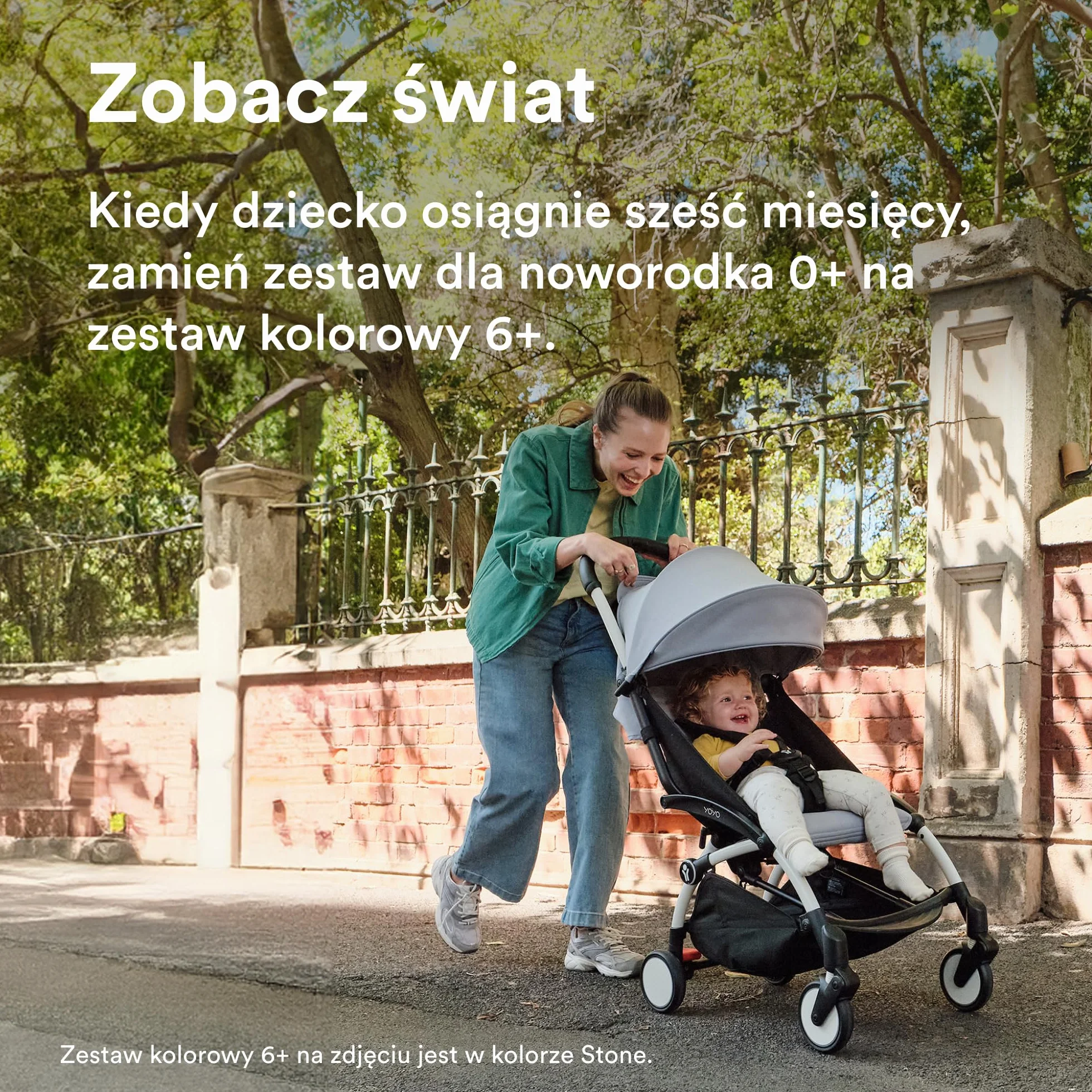 Wózek Stokke YOYO3 z zestawem dla noworodka - zawiera czarną ramę, zestaw kolorowy 6+ (Taupe) i zestaw dla noworodka 0+ (Taupe)