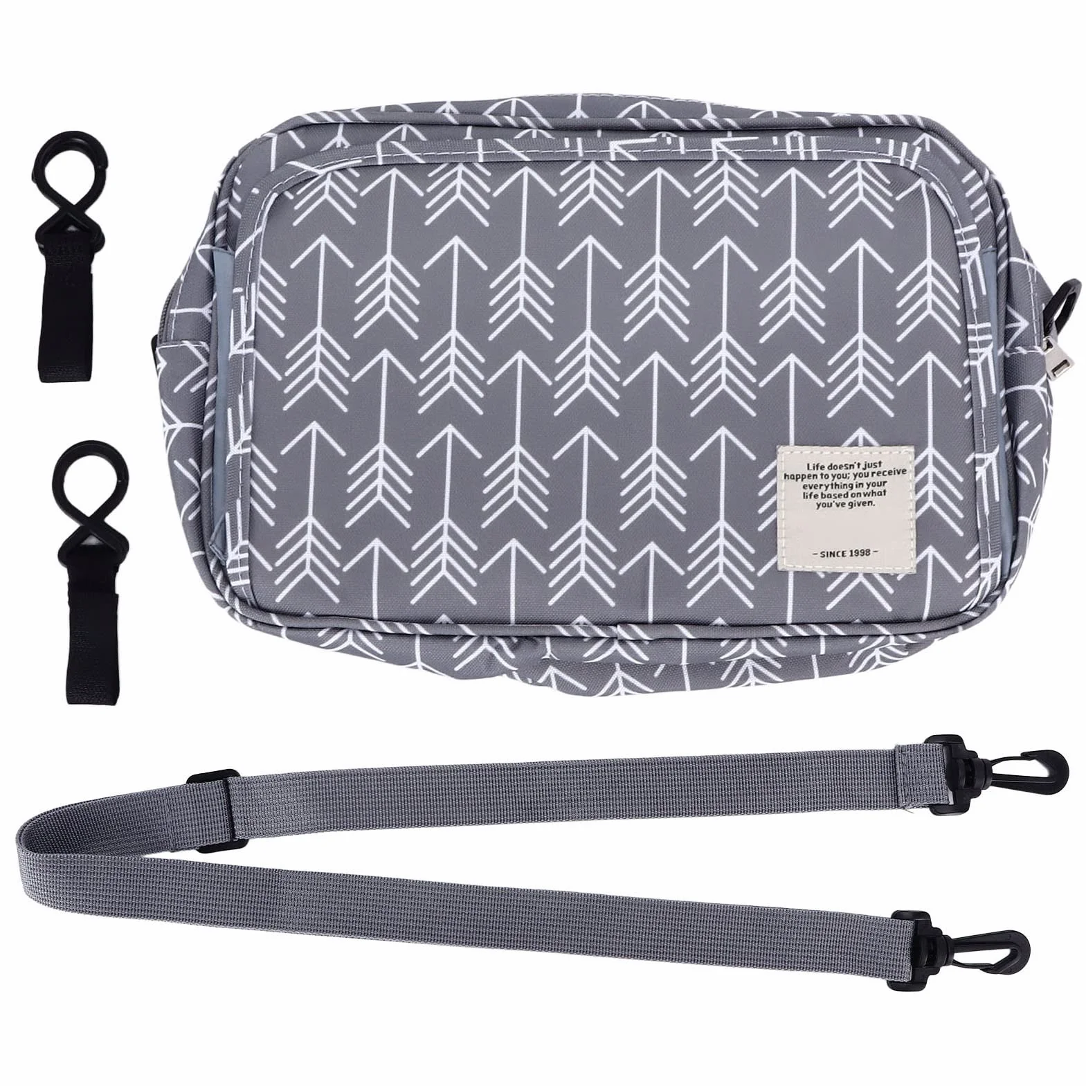 Torba na wózek dziecięcy, uporządkowane przechowywanie Torba na pieluchy dla niemowląt Duża pojemność Multi Pocket Design na krótkie wycieczki w podróży