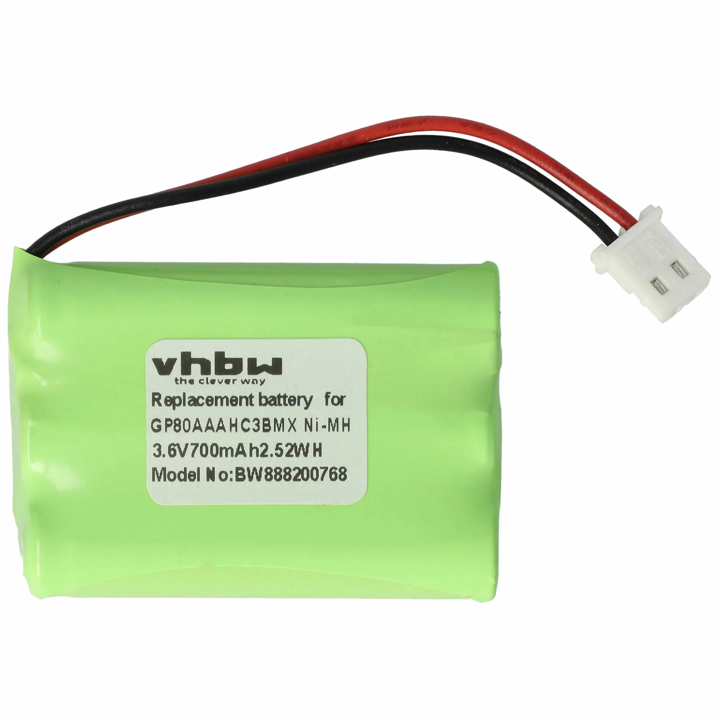 vhbw Bateria zamienna do Motorola GP80AAAHC3BMX, HRMR03 do elektronicznej niani rozmówcy (700 mAh, 3,6 V, NiMH)