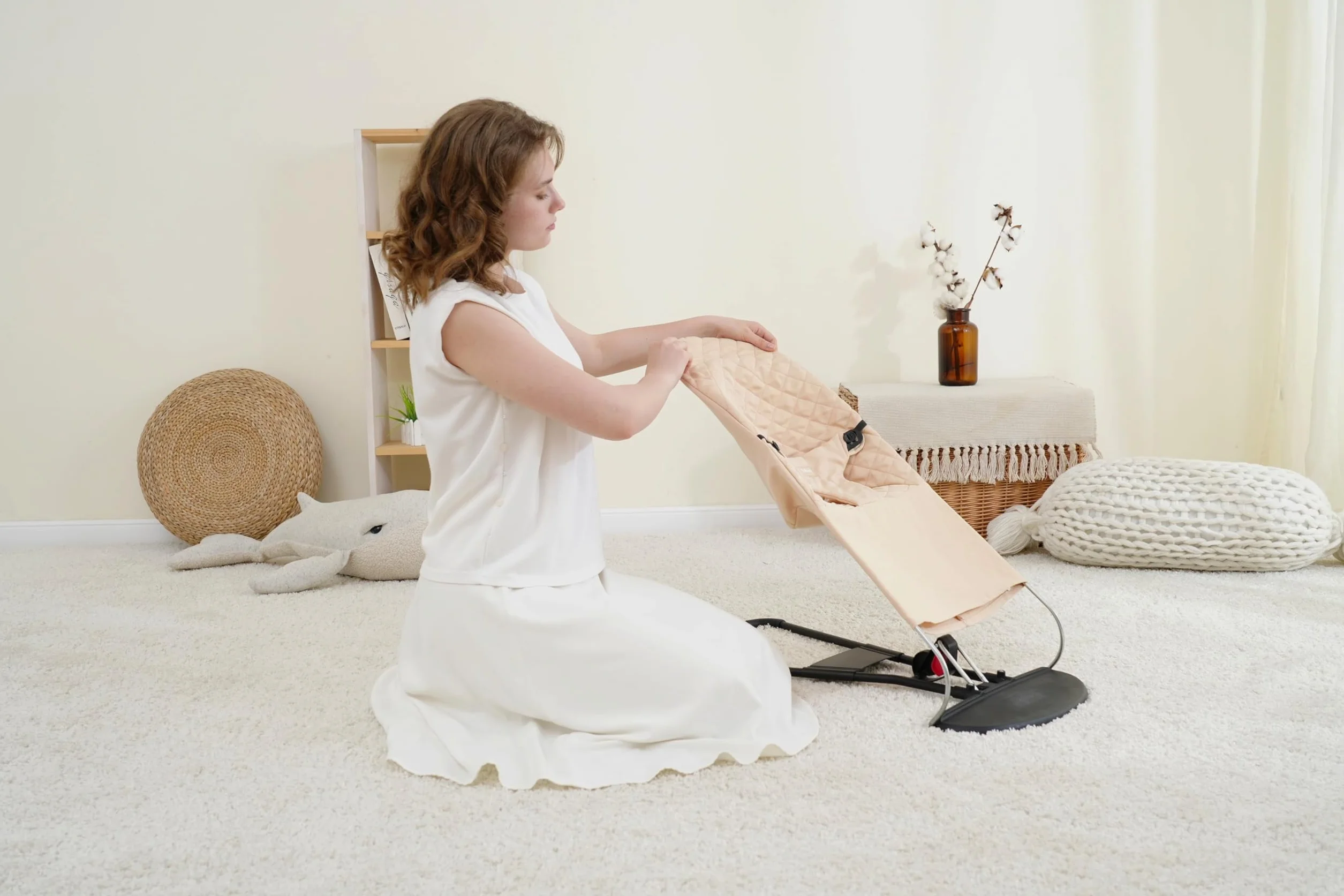 Pokrowiec na leżak dla niemowląt. Pokrowiec na leżak kompatybilny z BabyBjörn Balance Soft i Bliss. Ergonomiczny pokrowiec na hamak: hipoalergiczny poliestru