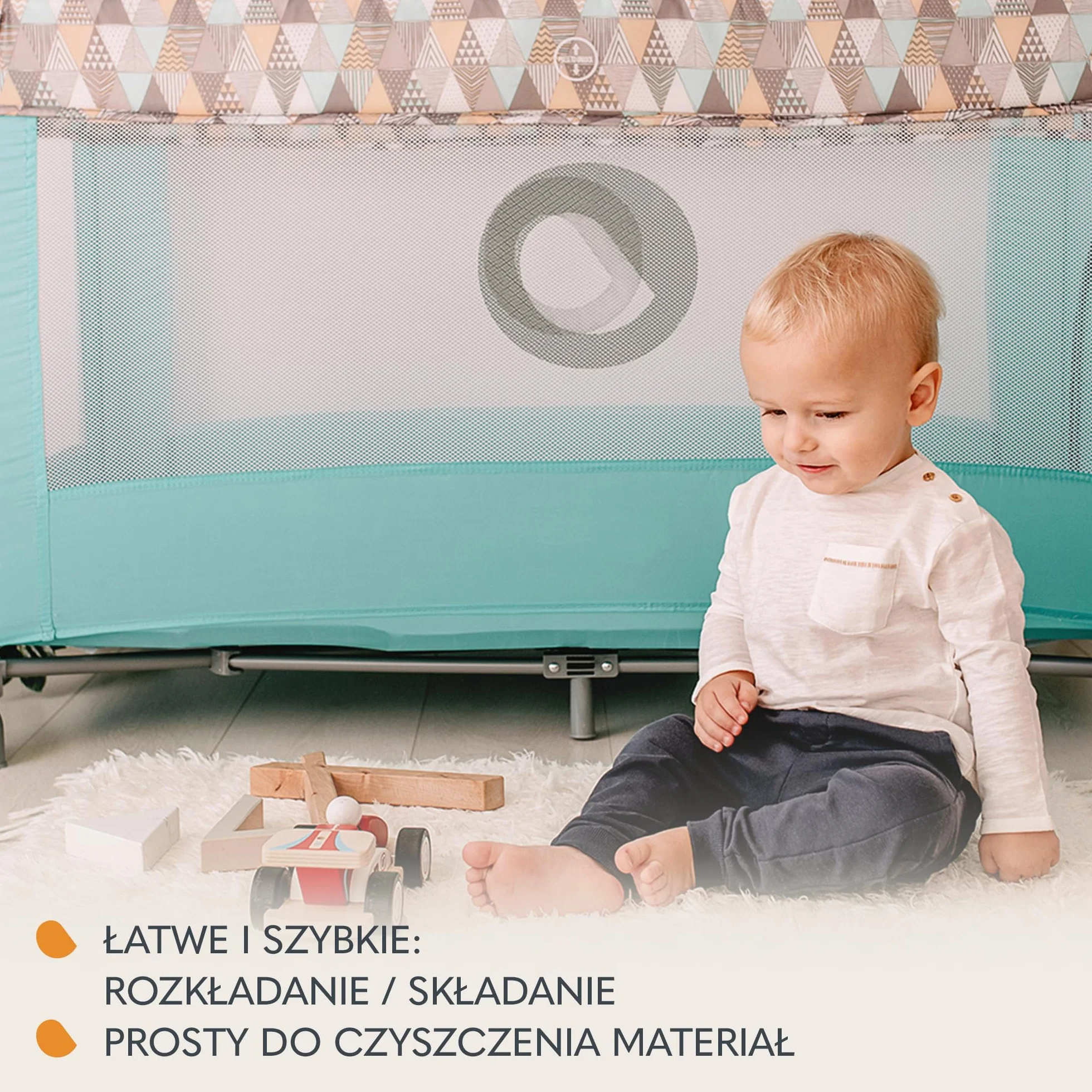 Lionelo Stefi 2 w 1 łóżeczko turystyczne, łóżko dziecięce z przewijakiem, przewiewne ścianki, system LockGuard, łóżeczko przenośne do 15 kg, składane, torba transportowa