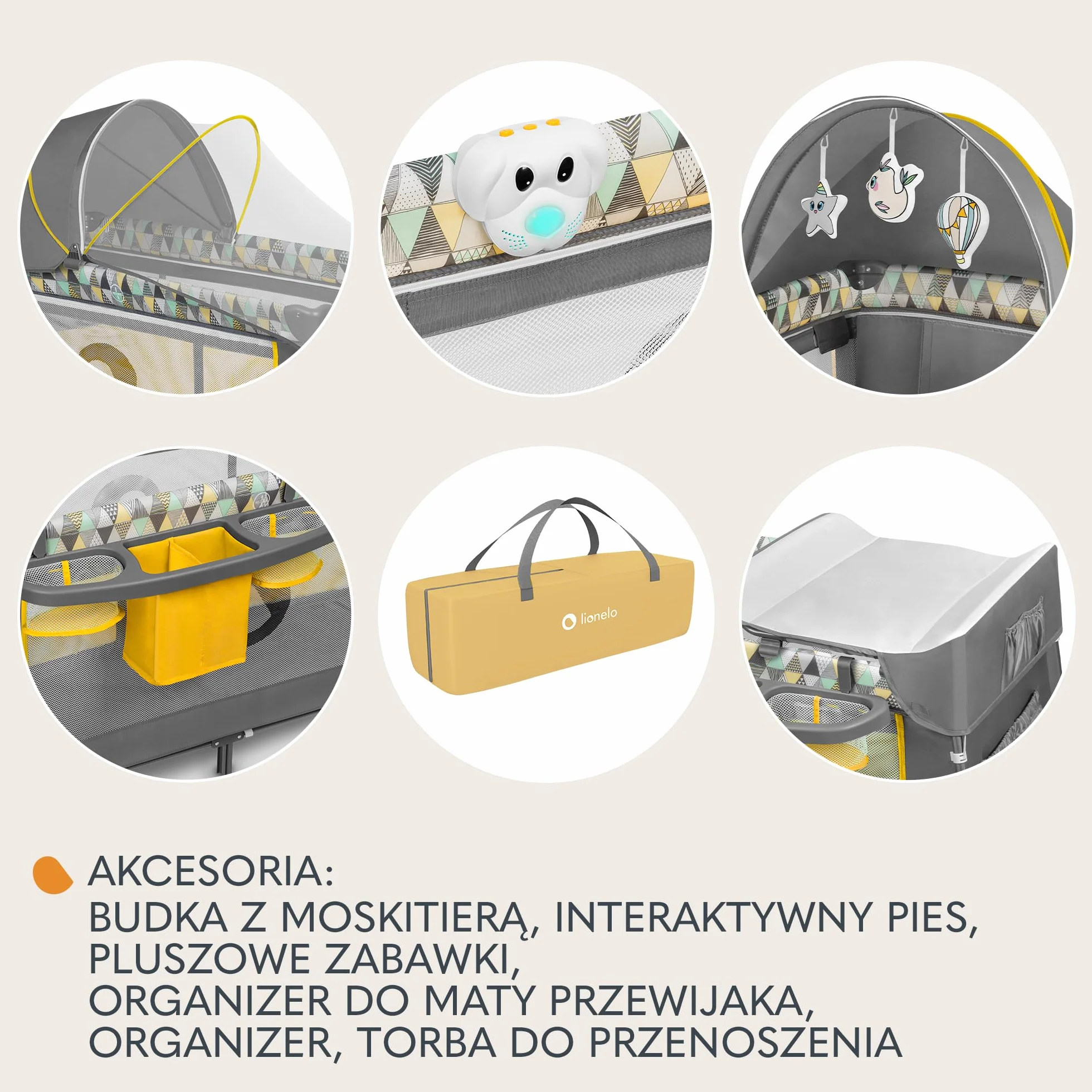 Lionelo Sven Plus 2 W 1 Dziecięce Łóżeczko Dla Dzieci Od Urodzenia Do 15 Kg, Mata Do Przewijania Moskitiery, Przewiewne Ściany Boczne Z Wejściem Bocznym, Torba Składana
