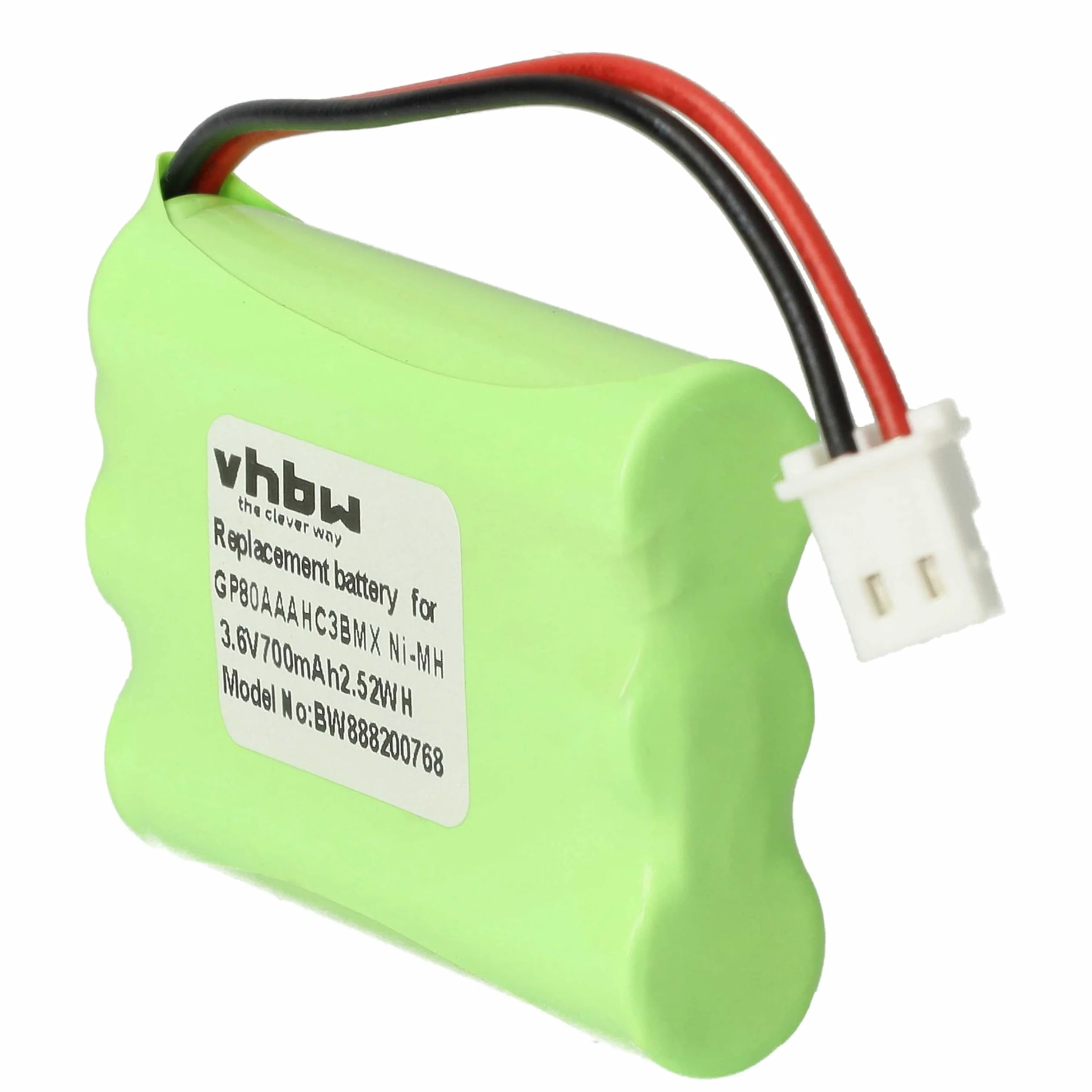 vhbw Bateria zamienna do Motorola GP80AAAHC3BMX, HRMR03 do elektronicznej niani rozmówcy (700 mAh, 3,6 V, NiMH)