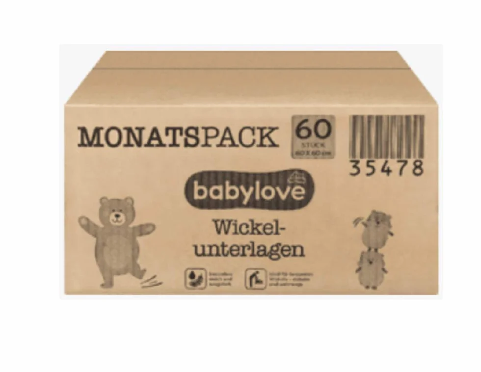 babylove podkładki do przewijania 6 x 10 szt., 60 sztuk
