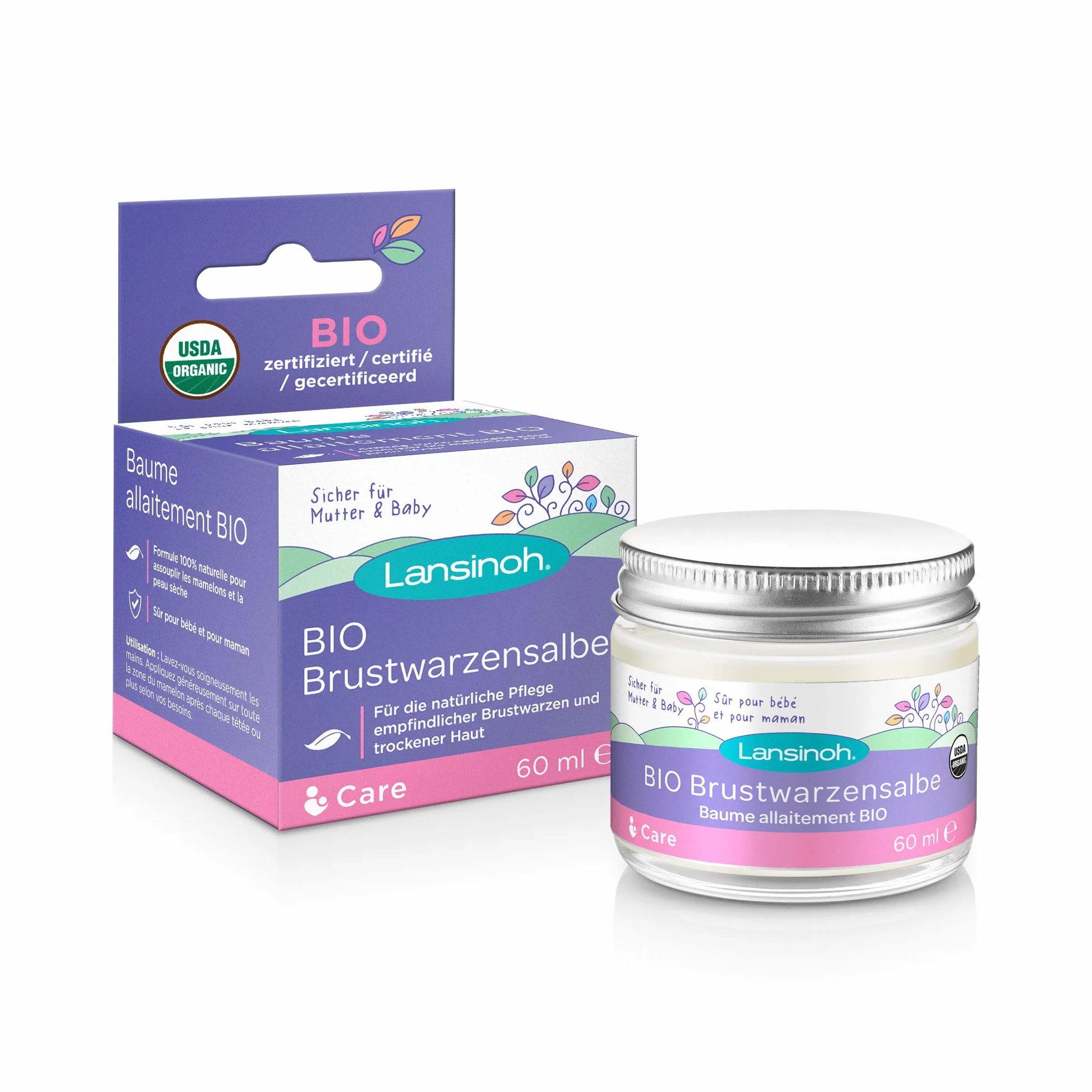 Lansinoh Bio Brustwarzensalbe, 60 ml Maść