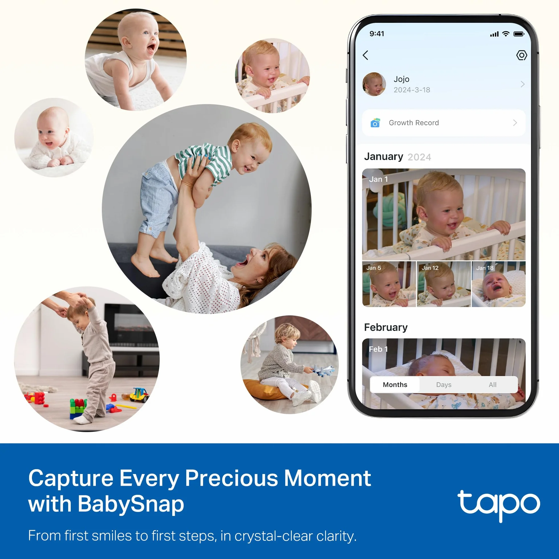 Tapo C840 BabyCam podwójny obiektyw (kompatybilny z Apple Home, wykrywanie krzyków i zakrytej twarzy, analiza i raport snu, kołysanki i biały szum, lampka nocna, karta microSD do 512 GB)