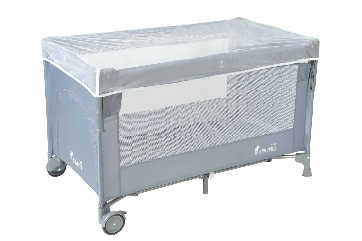 Łóżeczka dziecięce, łóżeczko podróżne, łóżeczko podróżne, kojec dla niemowląt i dzieci od urodzenia do 15 kg, kompaktowe, składane, rolki i torba transportowa, kolor szary, 120 x 60 cm