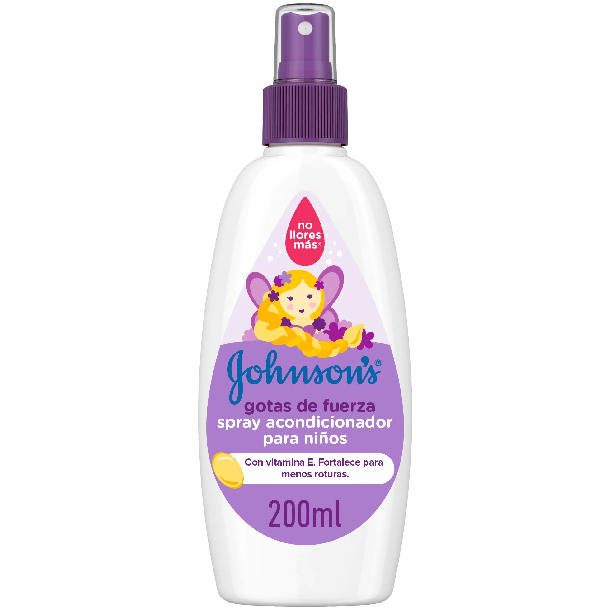 JOHNSON'S Odżywka w sprayu dla dzieci, krople siły, odżywka do włosów, która wzmacnia naturalną siłę włosów dziecka, bez spłukiwania, 1 x 200 ml