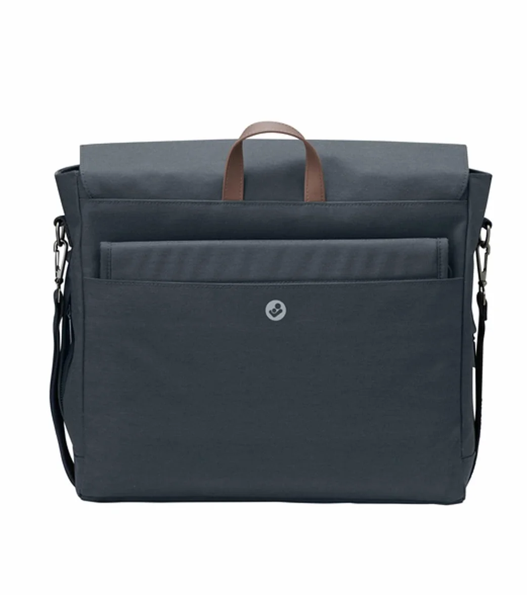 Maxi-Cosi Torba Modern, przestronna torba na pieluchy i przybory toaletowe, izolowana torba i mata do przewijania, Essential Graphite