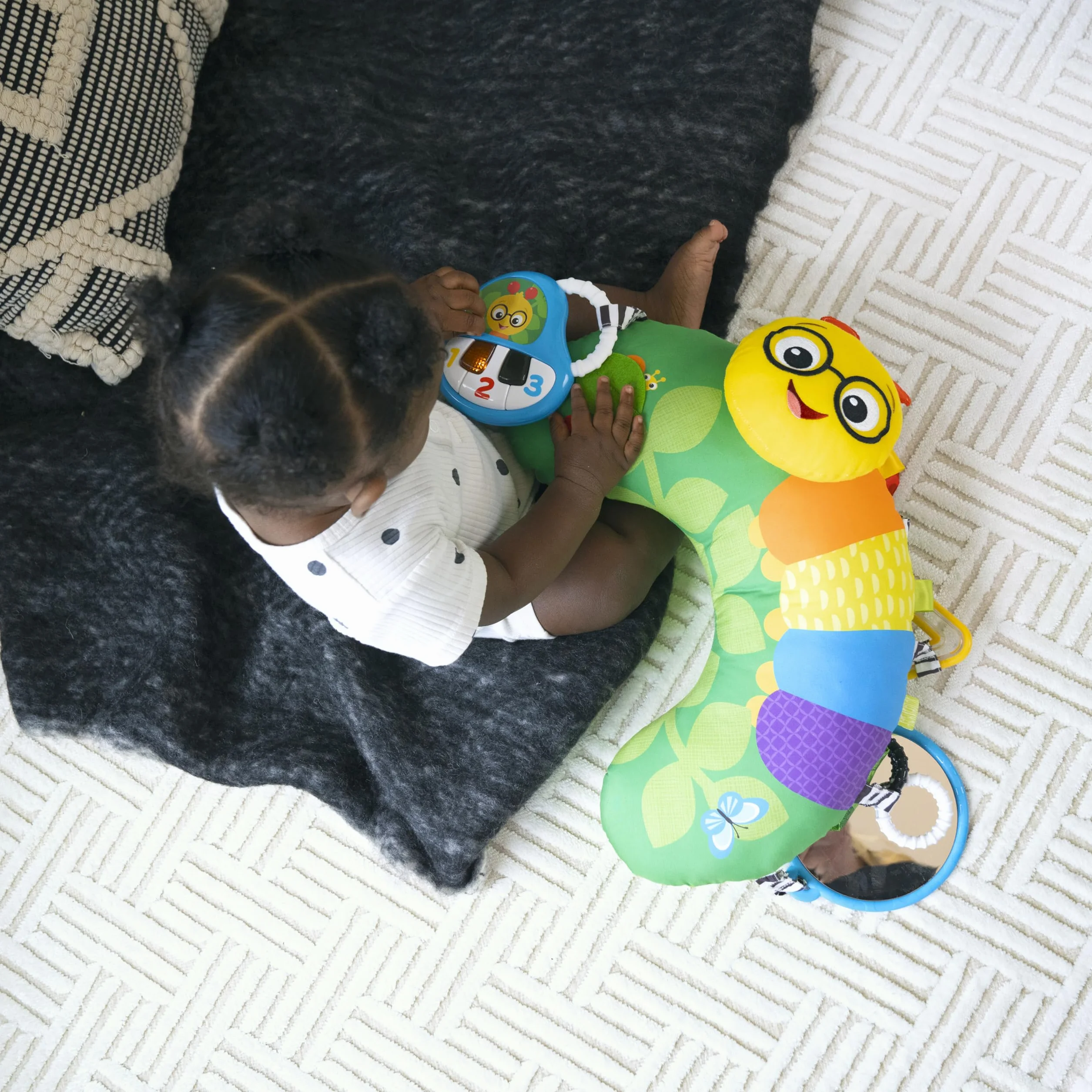 Baby Einstein, Cal-a-Pillow poduszka do aktywności na brzuchu, multisensoryczna, od 0+ miesięcy