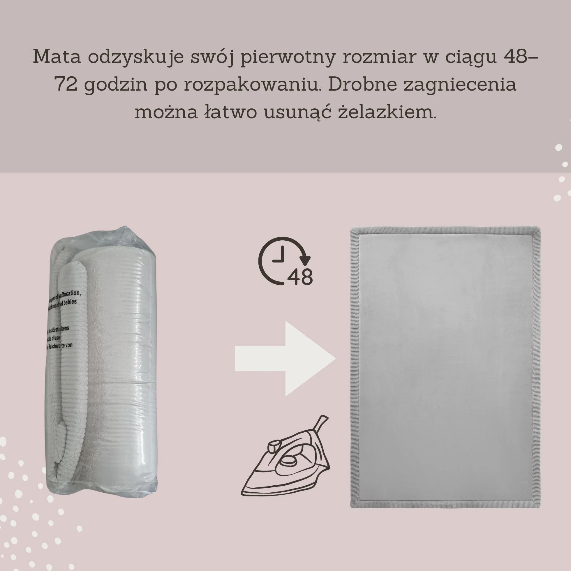 Stylowa koralowa aksamitna mata do zabawy dla niemowląt na podłogę 150 cm x 200 cm, konfetti – miękki dywan z pianki z pamięcią kształtu o wysokiej gęstości, dywan dla dzieci z antypoślizgowym spodem