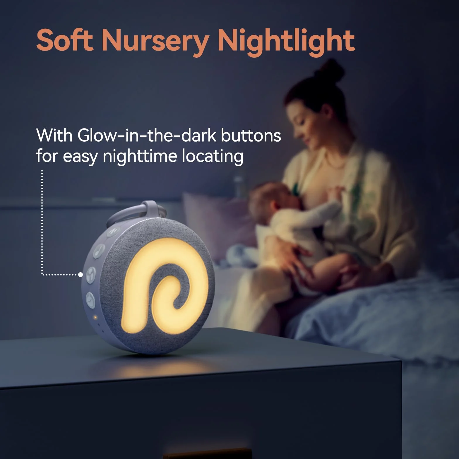 Dreamegg White Noise Machine Baby – D11 zasypianie pomoc dla niemowląt, biały szum, 11 pluszaków muzycznych i światłem