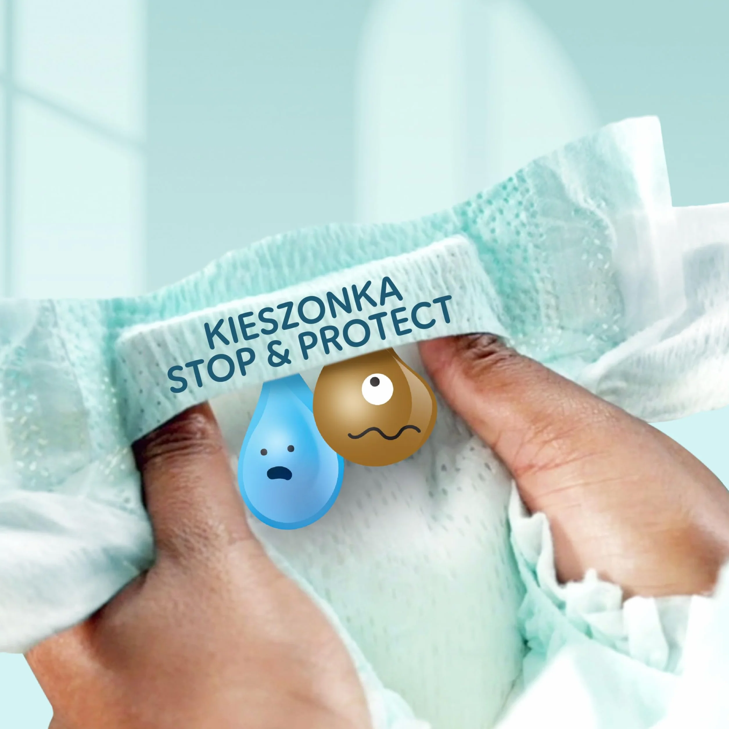 Pampers Premium Care rozmiar 1, 156 pieluszki, 2kg-5kg, podwójna ochrona: skóry i przed przeciekaniem