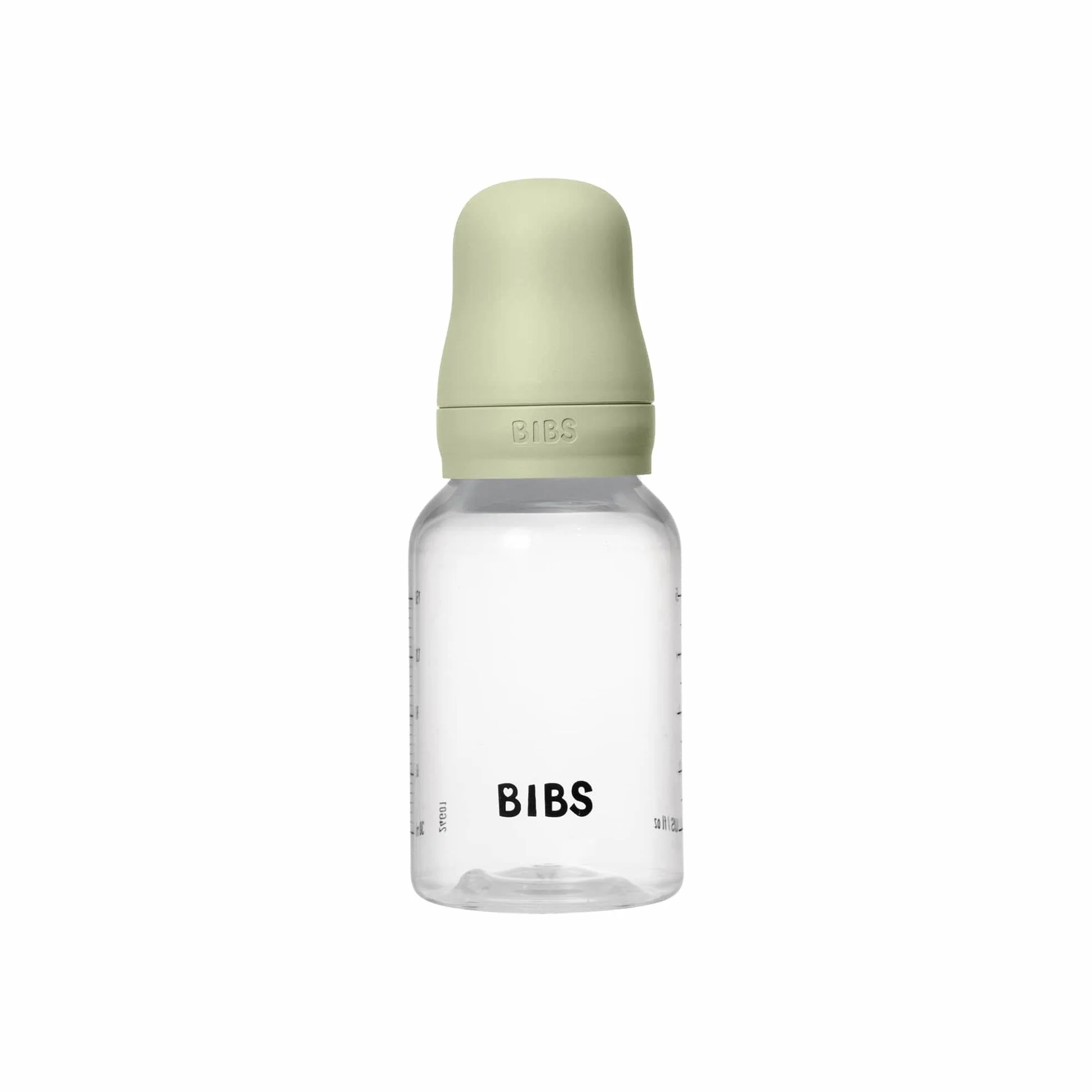 Butelka Bibs o pojemności 150 ml z silikonowym smoczkiem, funkcja antykolkowa, bez BPA, okrągły smoczek, powolny przepływ, odpowiednia dla noworodków - Sage