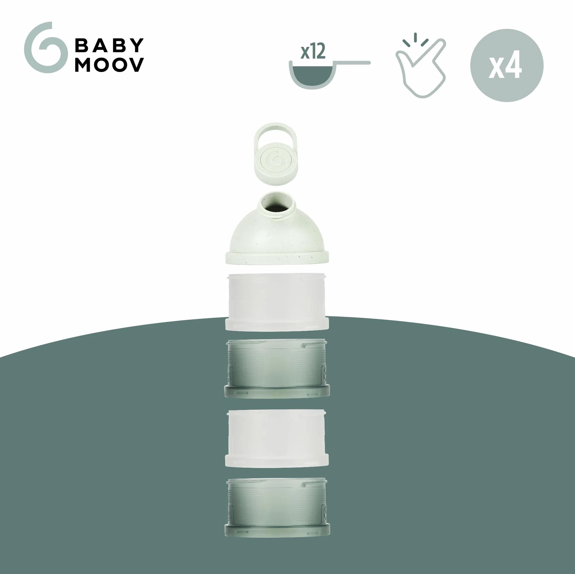 Babymoov Puszki na mleko Babydoses, Zielony