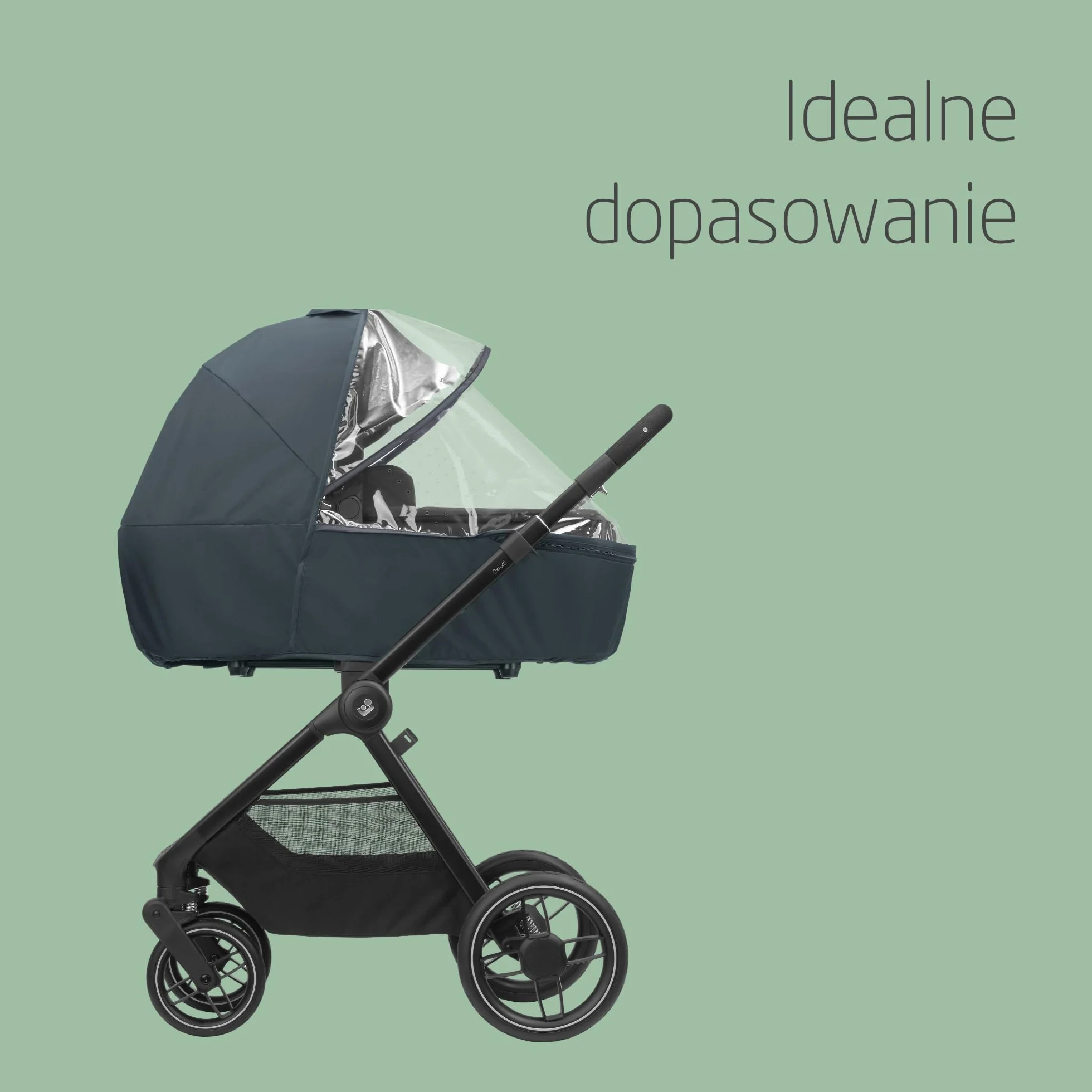 Maxi-Cosi Osłona Przeciwdeszczowa Comfort do Wózka, Z Wentylacją, Osłona Przeciwdeszczowa z Okienkiem, Łatwe Zakładanie na Wózek i Gondolę, Przezroczysta