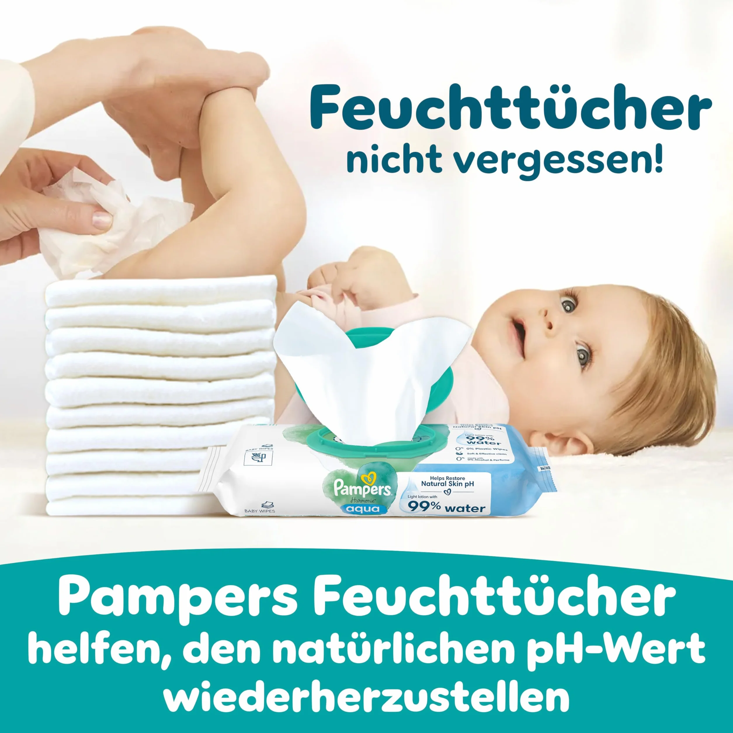 Pampers Spodnie Baby-Dry. Rozmiar 6, 138 pieluch, 14-19 kg, 360° Zabezpieczenie przed wyciekiem z kieszenią Stop & Protect na noc do 100% bez wycieków, opakowanie 1 miesiąc
