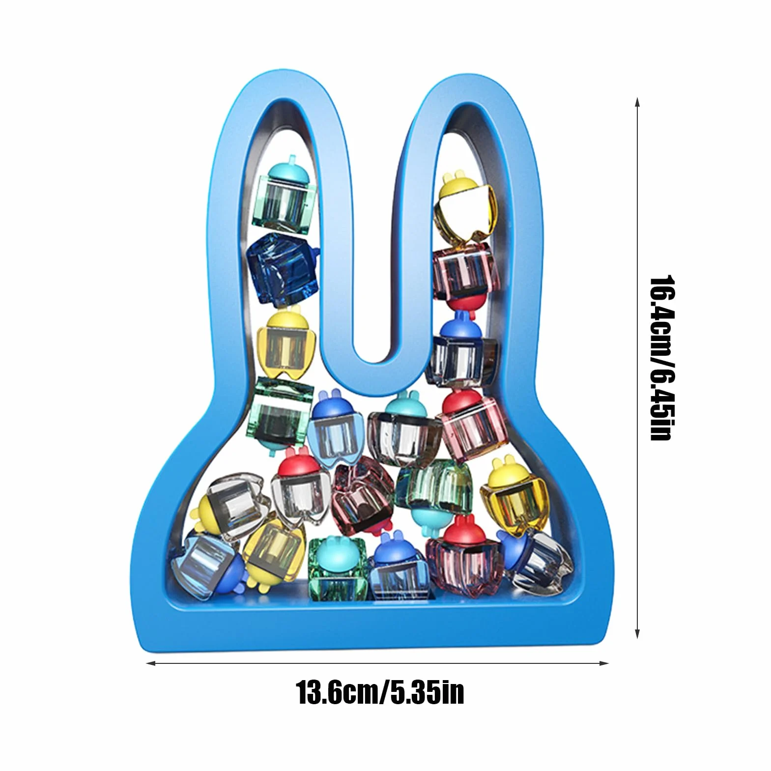 Generisch Tooth Keepsake Box, Baby Teeth Collection, Labels, Bunny Shaped Growth Record Keepsake 5.35x6.46x1.34 cali for Kids, Memory Storage Case Home, School and Birthday