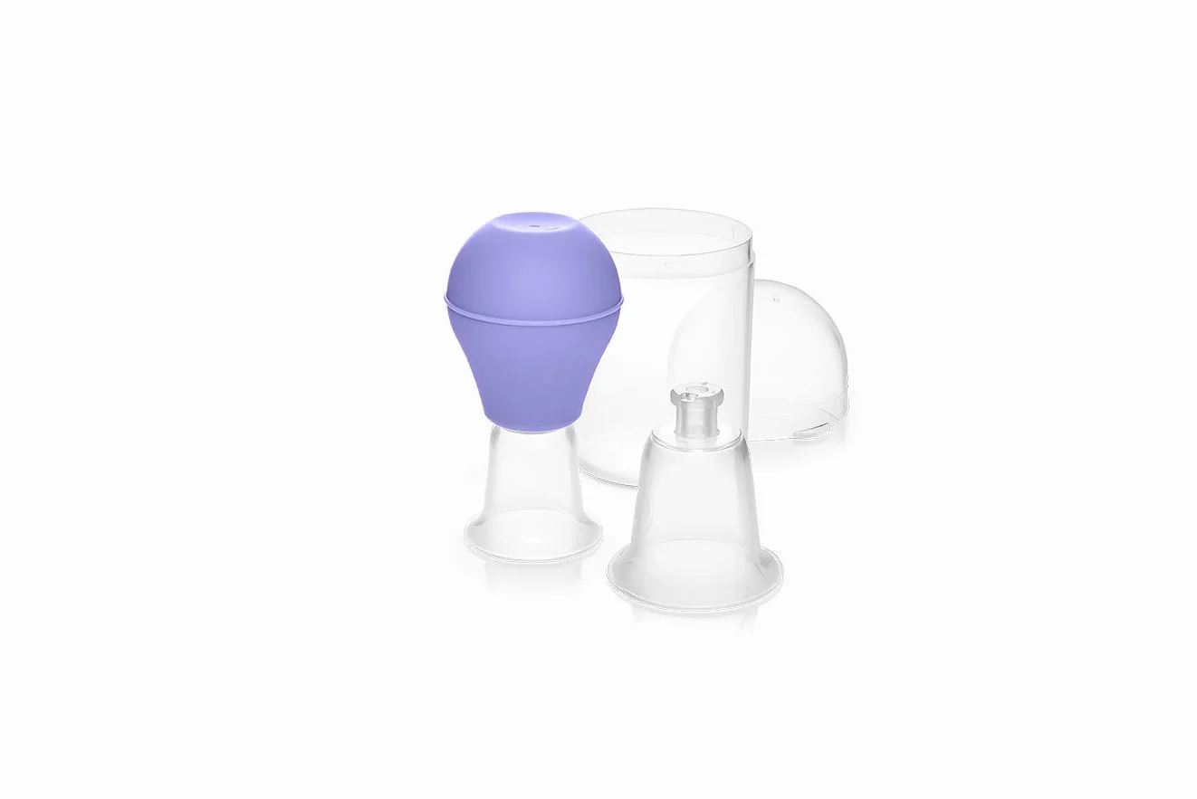 Lansinoh Latch Assist Nipple Everter with Case for Breastfeeding mums, offers temporary correction of flat or inverted nipples, 2 size cones within the pack and hygienic carry case