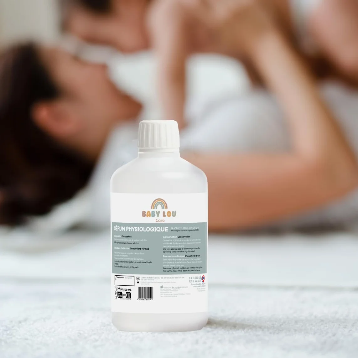 Butelka fizjologiczna 3x500 ml | NaCl 0,9% | Wyprodukowano we Francji | Mycie jamy nosowej | Higiena nosa | Do irragacji zewnętrznej