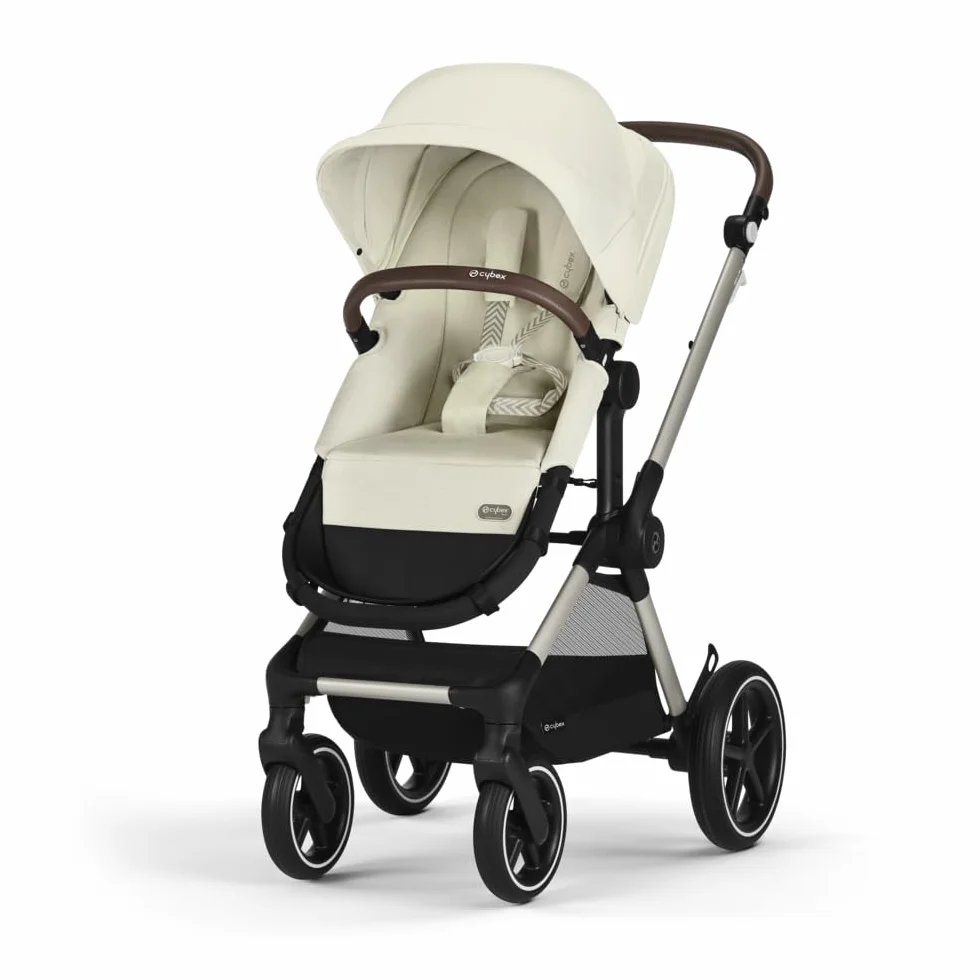 CYBEX Gold wózek dziecięcy EOS Lux 2 w 1, system podróżny, od urodzenia do 22 kg (ok. 4 lata), Seashell Beige