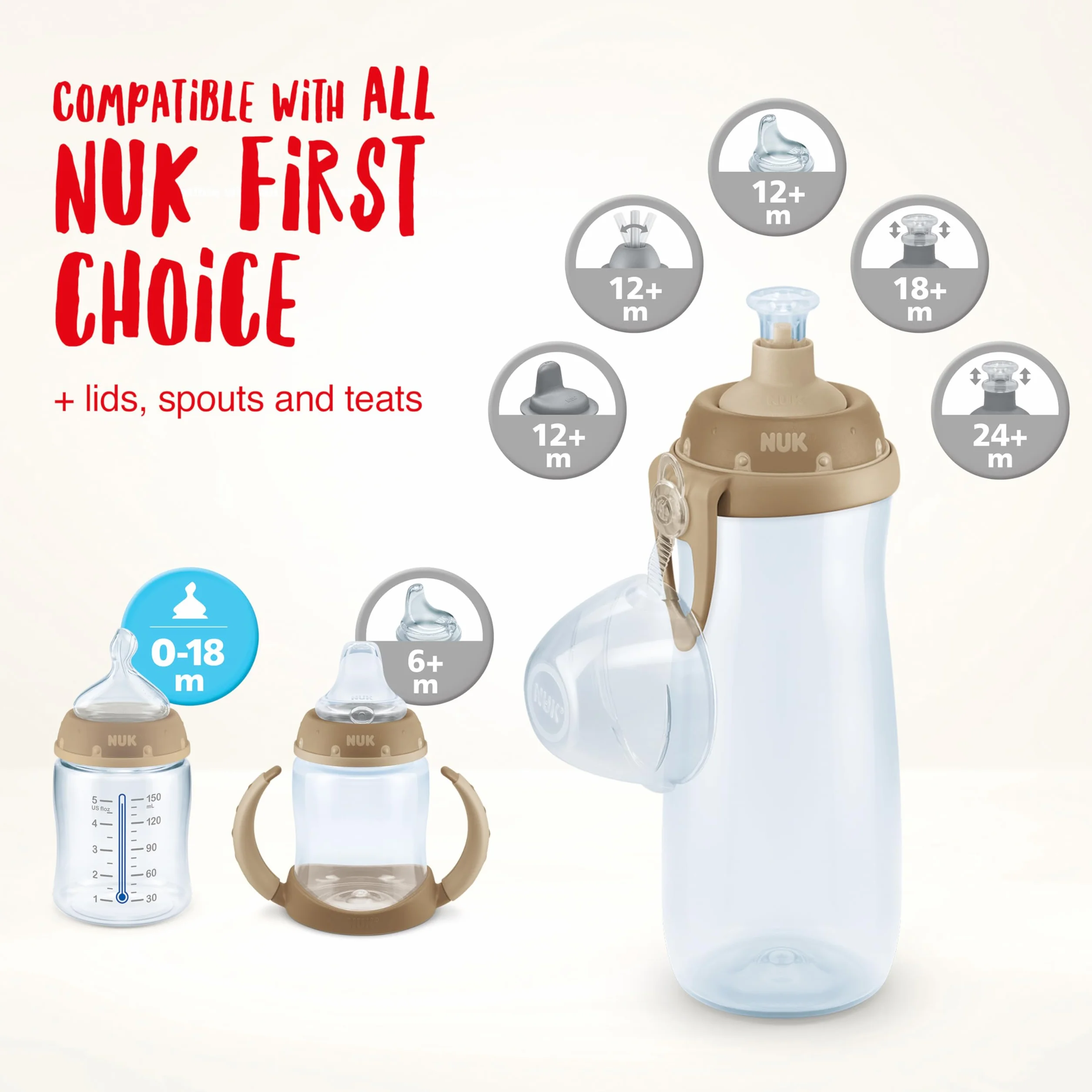 Nuk 10255591 Butelka, Zielony, 450 ml