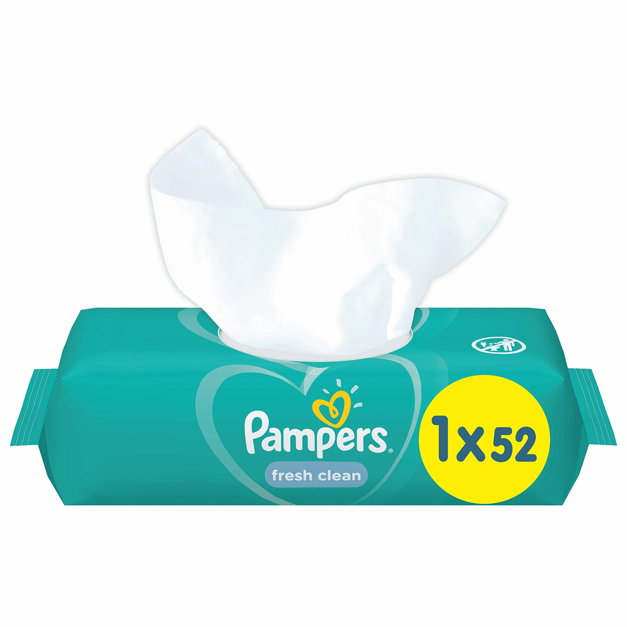 Pampers Fresh Clean Baby Chusteczki Nawilżane, 52 sztuki