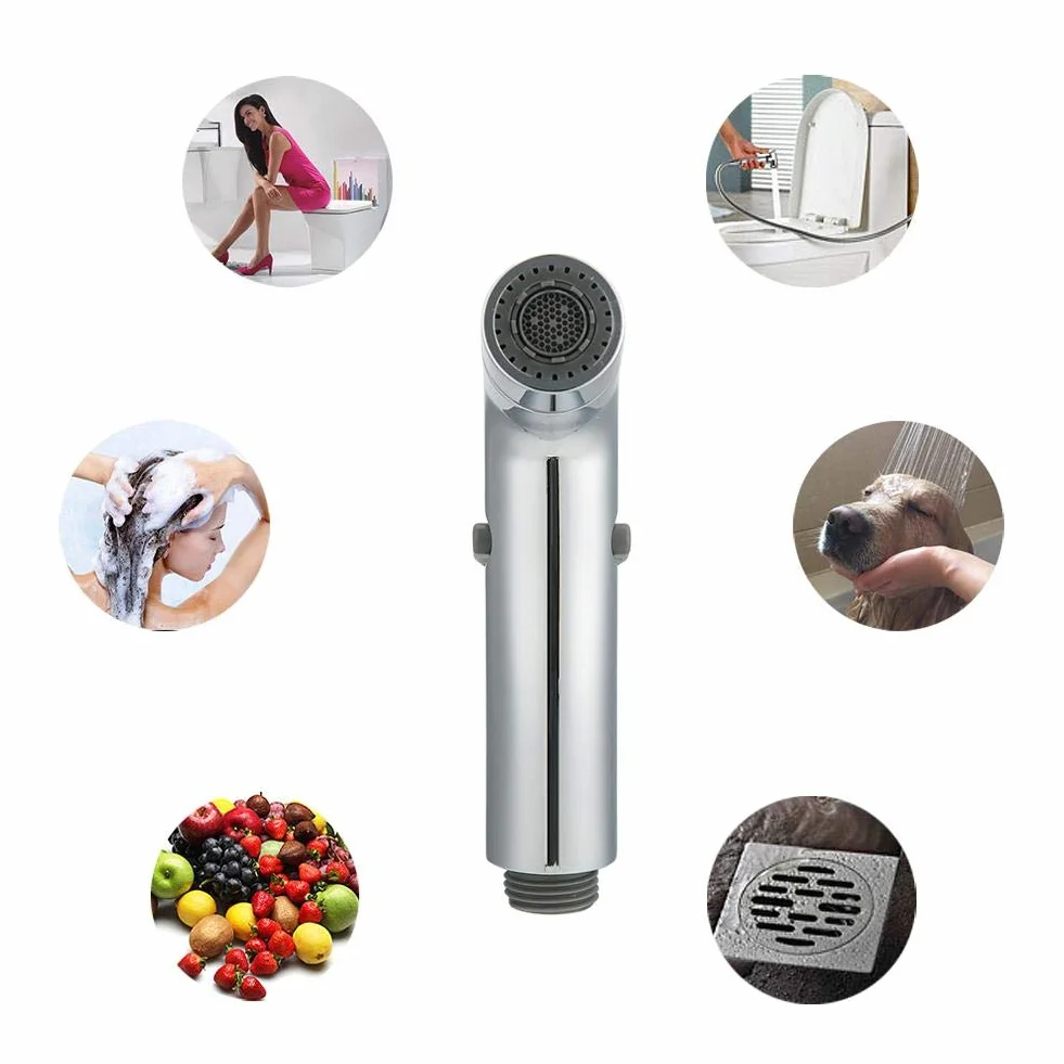 Handheld Shattaf Bidet Sprayer, Galvanik Handheld verstellbar Bidet Sprayer Toilette Bidet Spray Düse Stoffwindel Sprayer Badezimmerzubehör