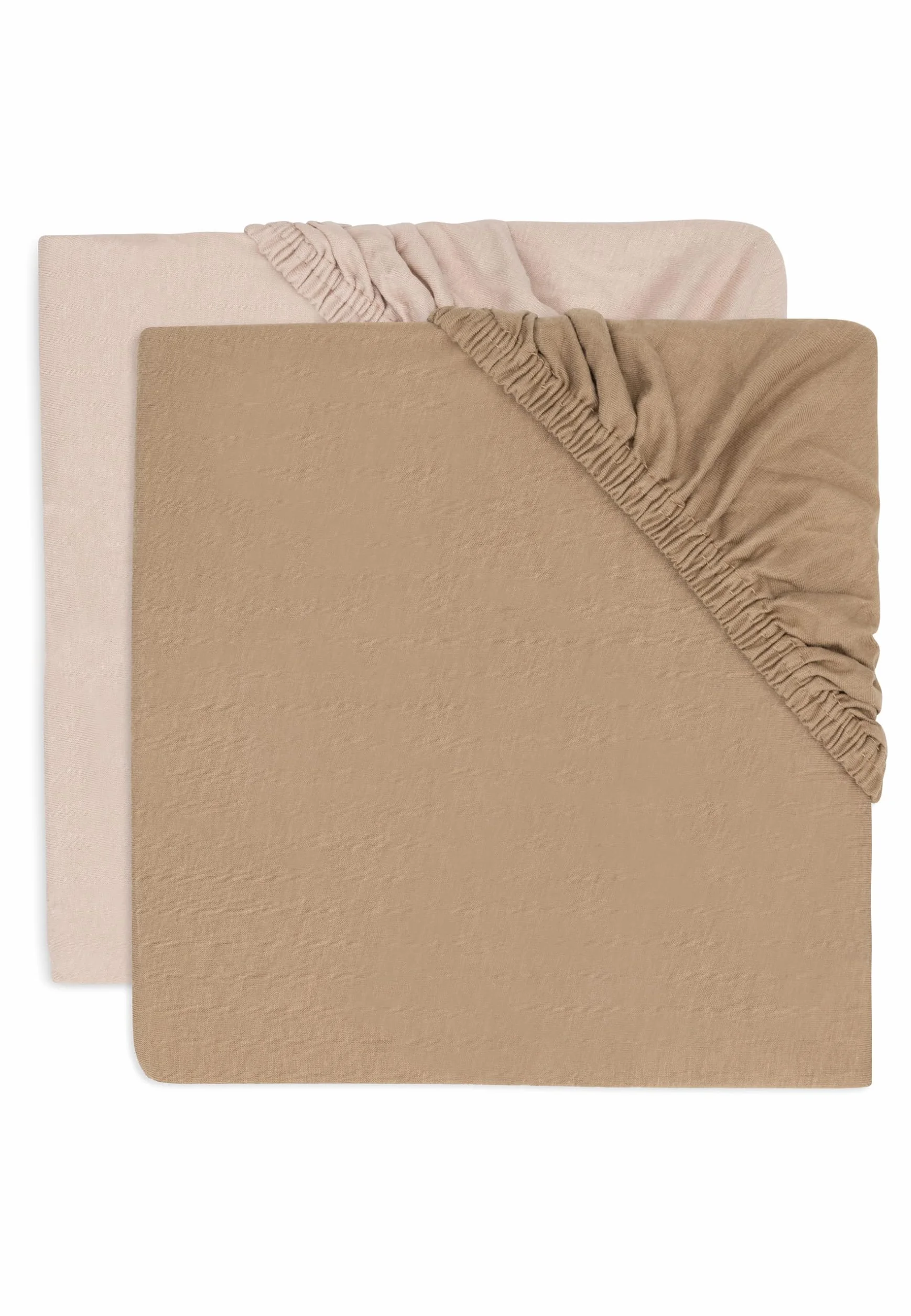 Jollein Prześcieradło z gumką z dżerseju, do ważenia, Wild Rose/Biscuit, 2 sztuki, 40/50 x 80/90 cm, 100% bawełna, certyfikat Öko-TEX