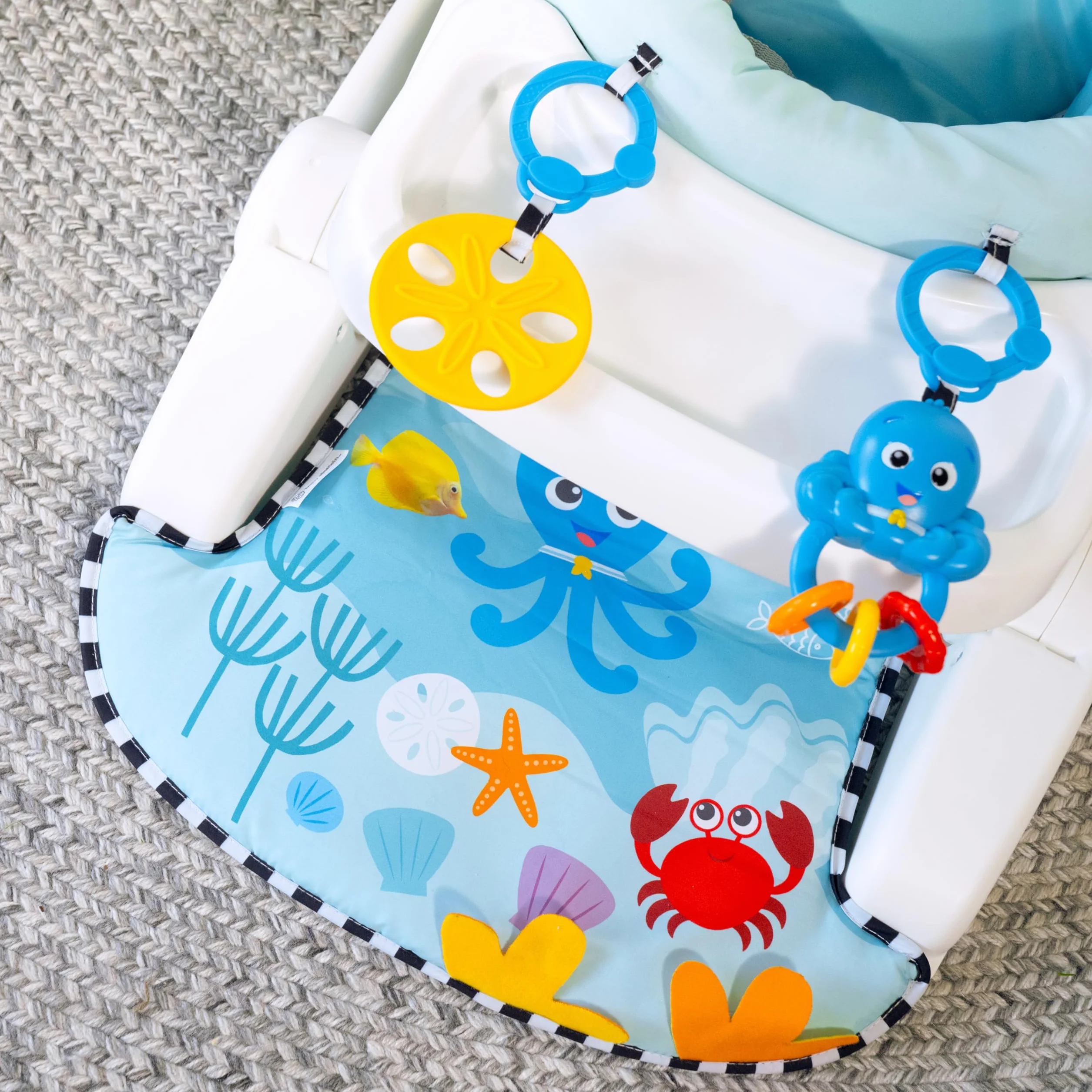 Baby Einstein, Sea of Support 2 w 1 z wyjmowaną półką i zabawkami