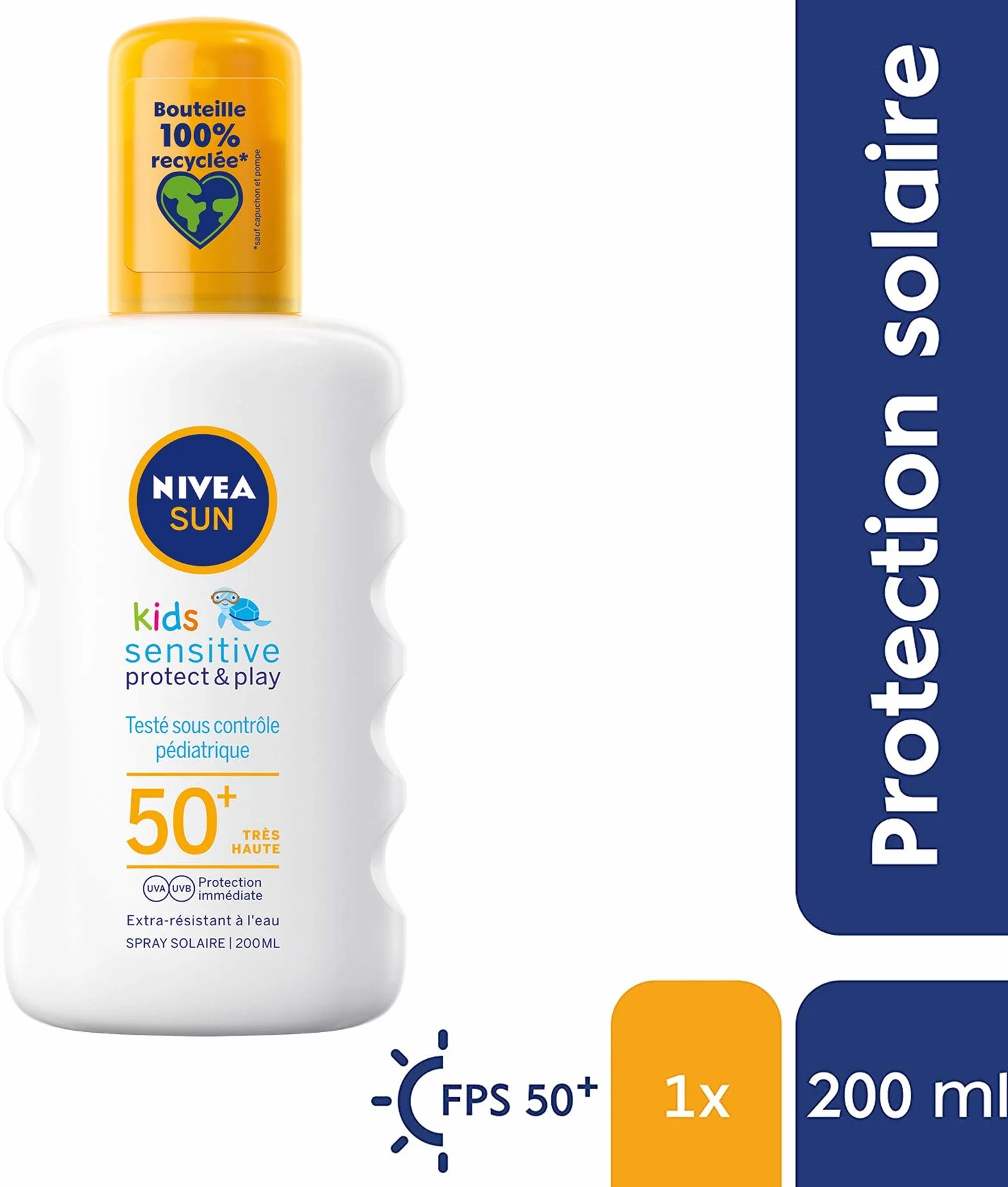 NIVEA Sun spray ochronny Kids Sensitive Protect/Play FPS 50+, 200 ml