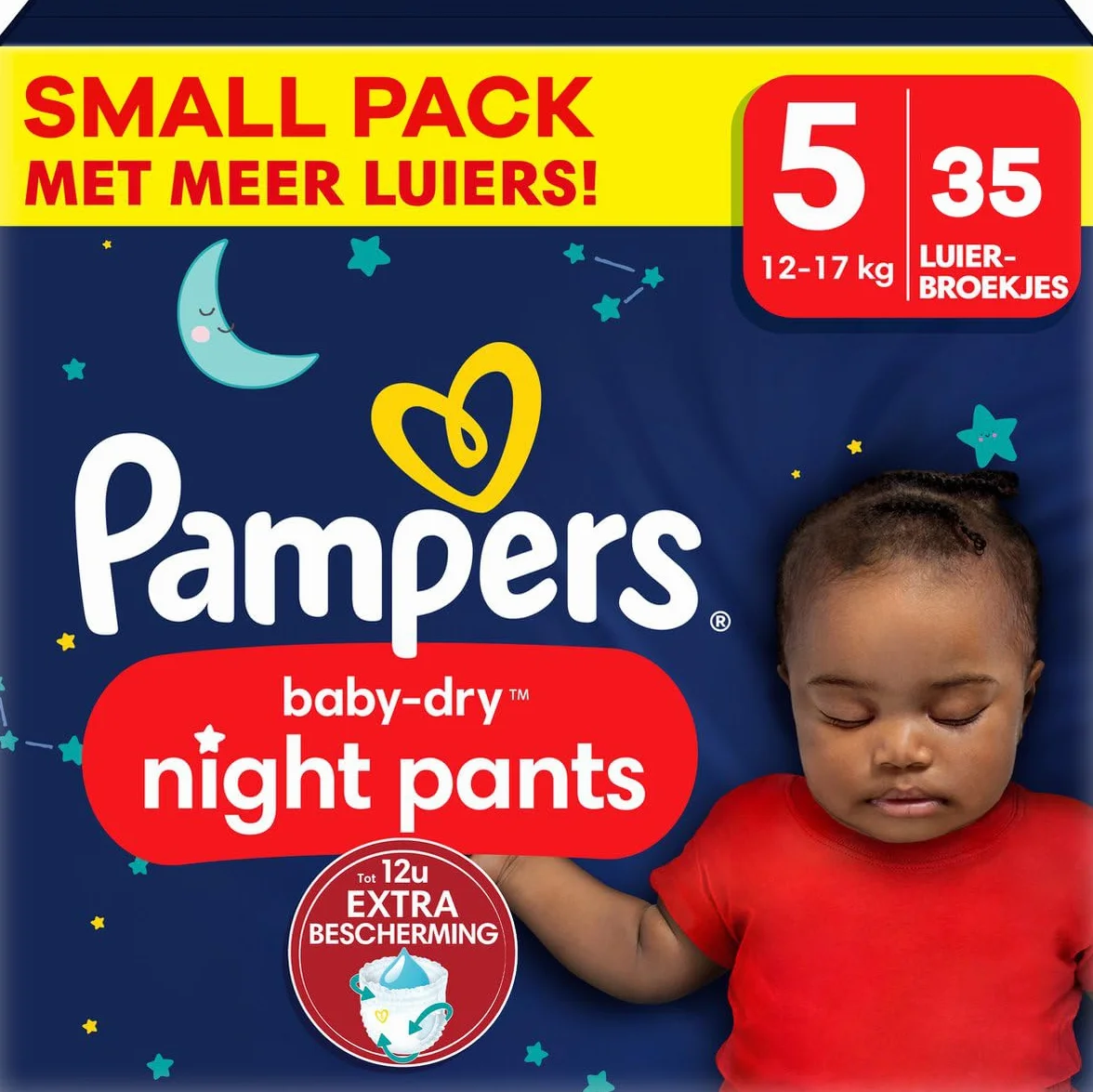 Pampers Baby Dry Night Pants - Rozmiar 5 - Small Pack - 35 sztuk - 12/17 kg