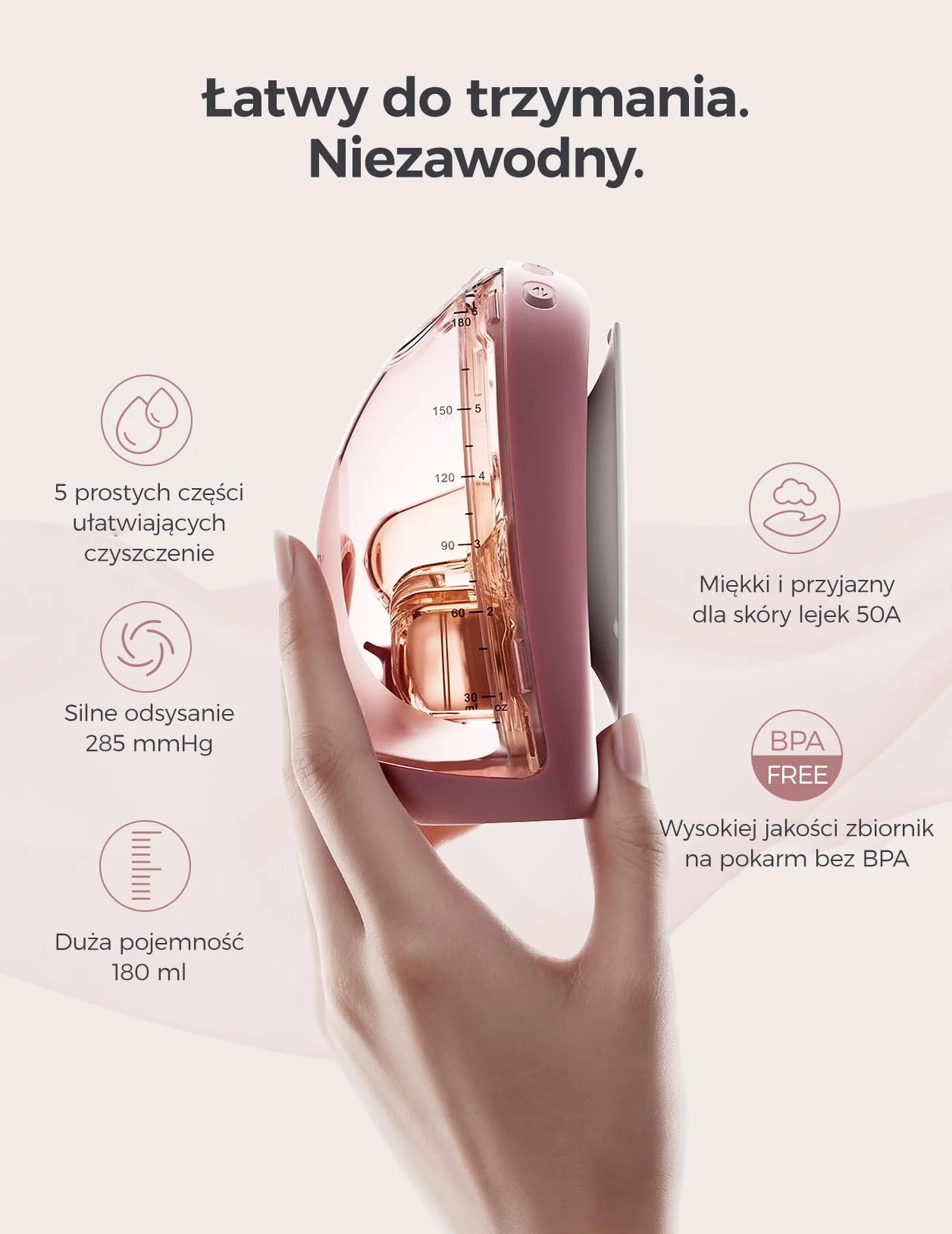 Momcozy Air 1 Niezwykle Cieniutki Laktator, Przenośny Laktator Bezprzewodowy z Etui Ładującym i Sterowaniem przez Aplikację z Trybem Automatycznym i Alerty o Napełnieniu, Przezroczysta Góra