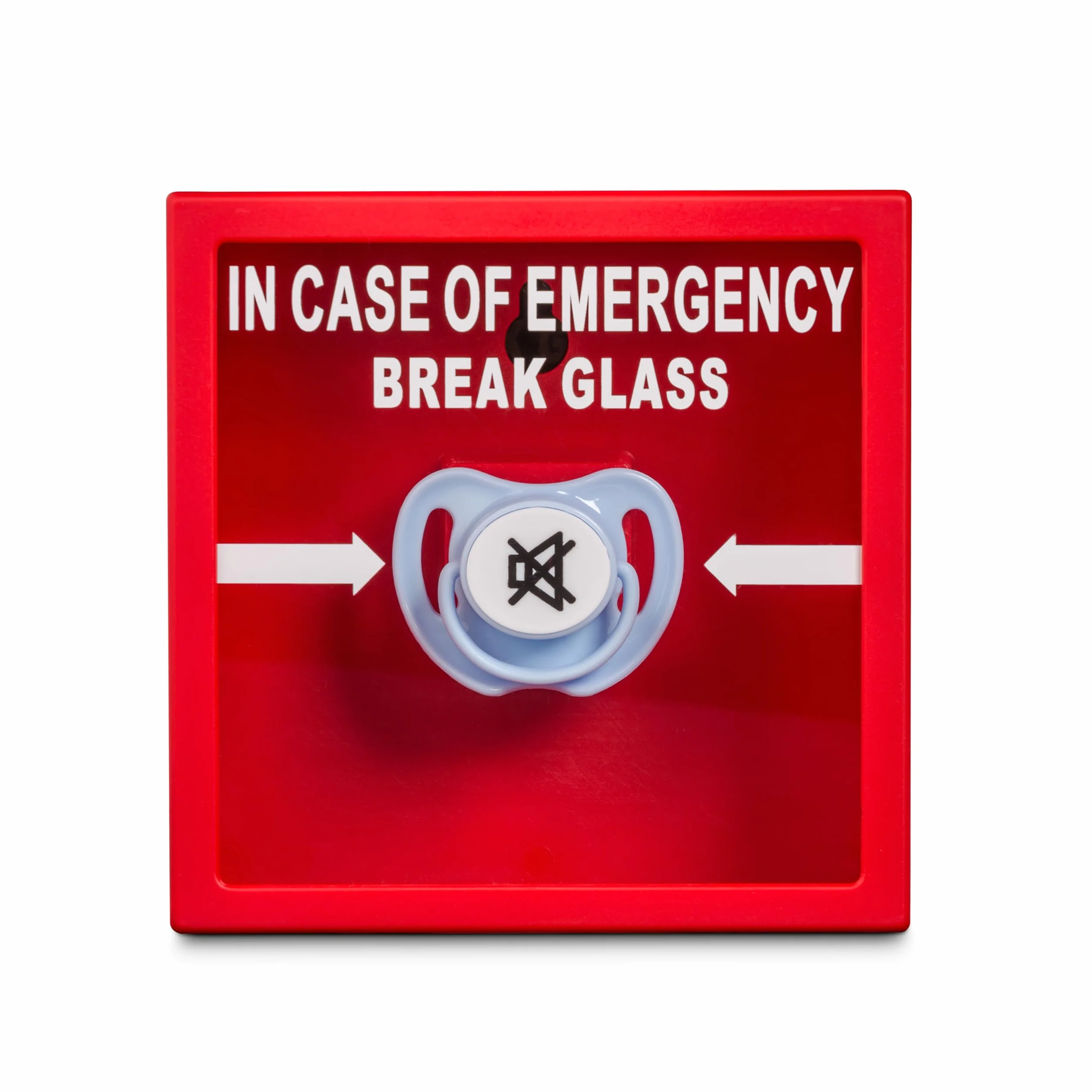 Froster Baby Emergency Frame - Zbij Szybkę, Ratunkowa Ramka z Awaryjnym Smoczkiem, Angielskie Napisy, in Case of Emergency, w Razie Potrzeby Zbij Szybkę, Niezbędnik dla Rodziców