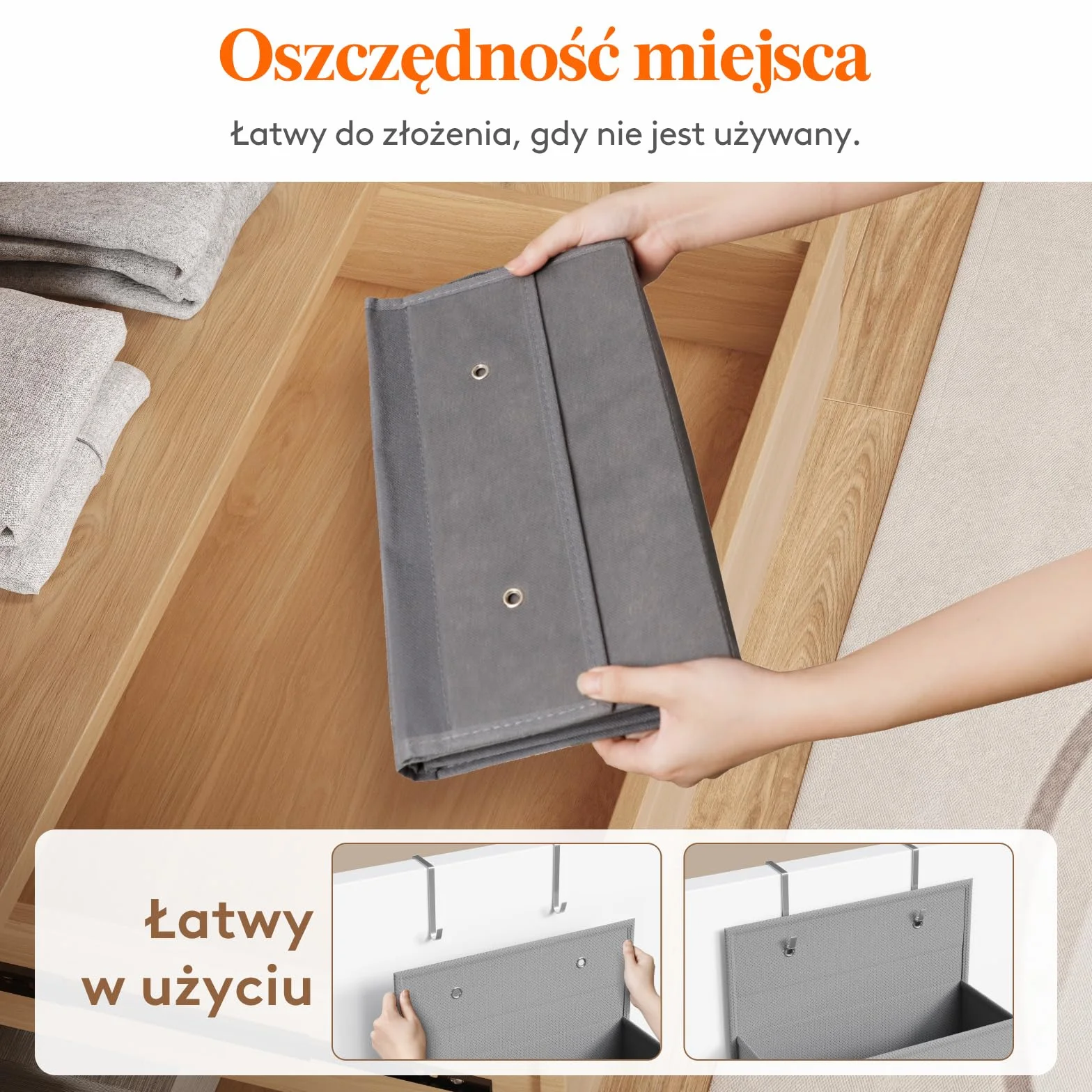 Lifewit Torba wisząca za Drzwiami, z 5-Przedziałami, Wieszak na Zabawki, Załadowany 5-kilogramami, Nadaje Się do Sypialni/łazienek/Pralni/Pokoi, 12 x 33,5 x 122,5 Centymetry, Szary