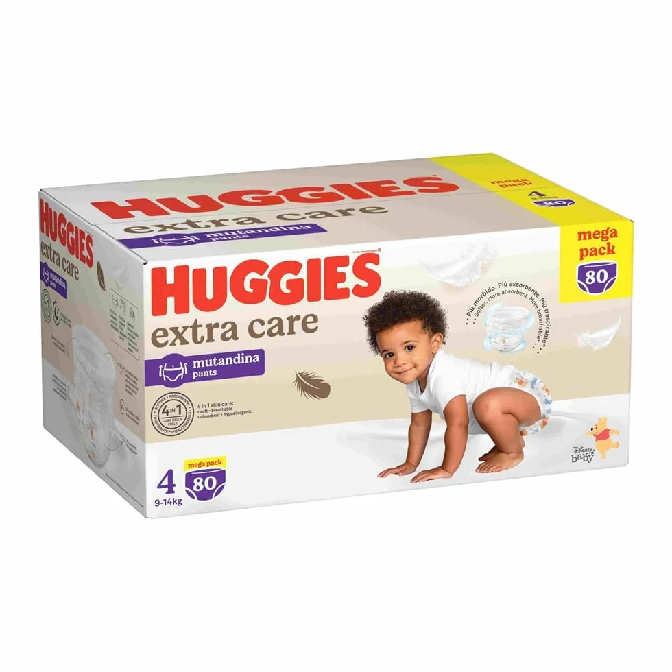Huggies Extra Care Pieluchy, Rozmiar 4