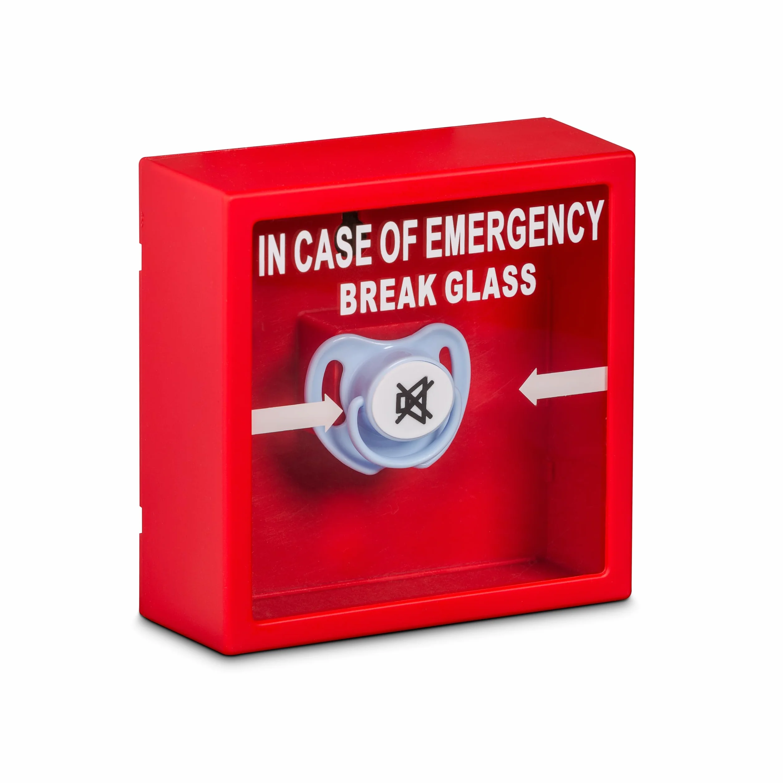 Froster Baby Emergency Frame - Zbij Szybkę, Ratunkowa Ramka z Awaryjnym Smoczkiem, Angielskie Napisy, in Case of Emergency, w Razie Potrzeby Zbij Szybkę, Niezbędnik dla Rodziców