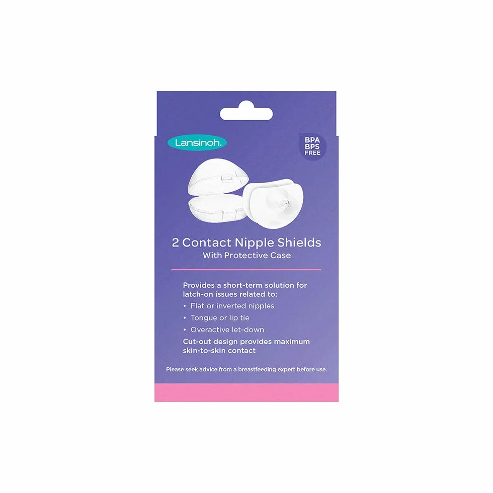 Lansinoh Contact Nipple Shields with Case (24mm Large)