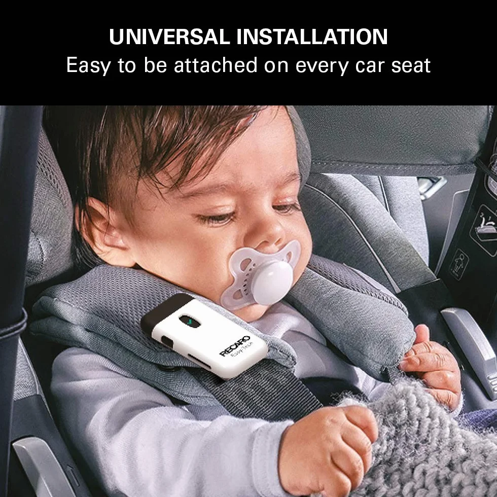 Recaro Dla dzieci, uniwersalne urządzenie zapobiegające porzuceniu Easy-Tech, 2 poziomy alarmu dla maksymalnego poziomu bezpieczeństwa, kompatybilne ze wszystkimi fotelikami samochodowymi dla dzieci