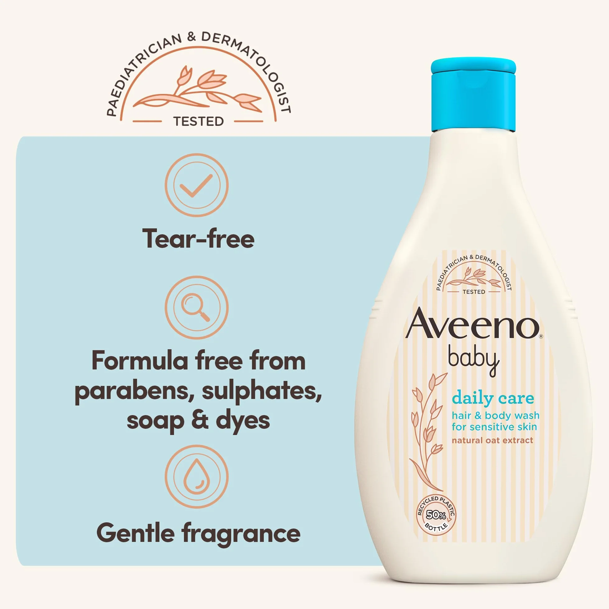 Aveeno Baby Daily Care żel pod prysznic do włosów i ciała, 250 ml