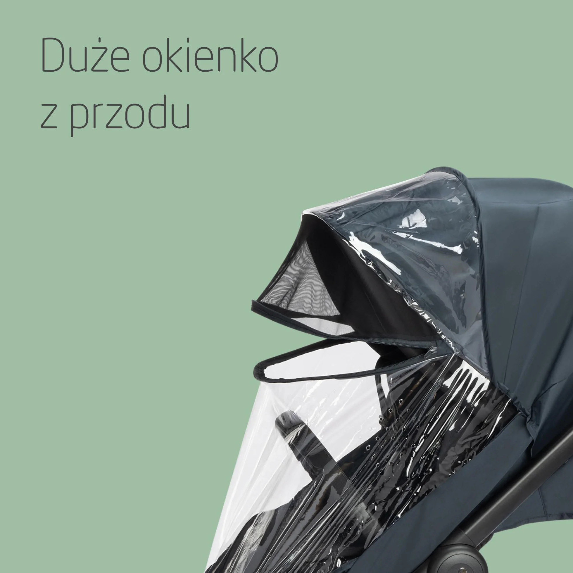 Maxi-Cosi Osłona Przeciwdeszczowa Comfort do Wózka, Z Wentylacją, Osłona Przeciwdeszczowa z Okienkiem, Łatwe Zakładanie na Wózek i Gondolę, Przezroczysta