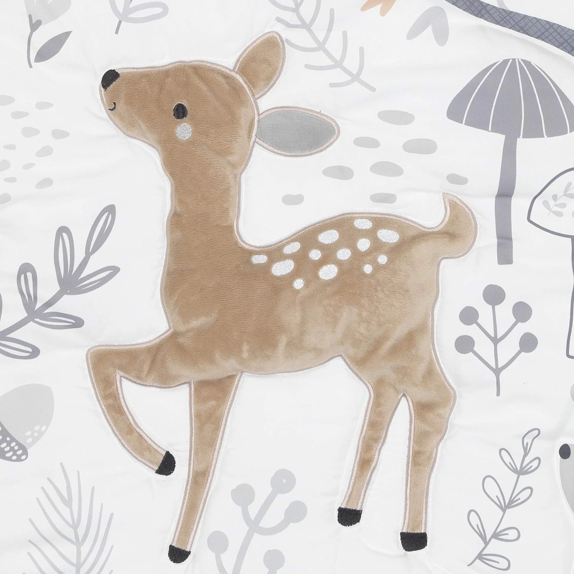Bedtime Originals Deer Park 3-częściowy zestaw pościeli do łóżeczka dziecięcego szary zwierzęta las