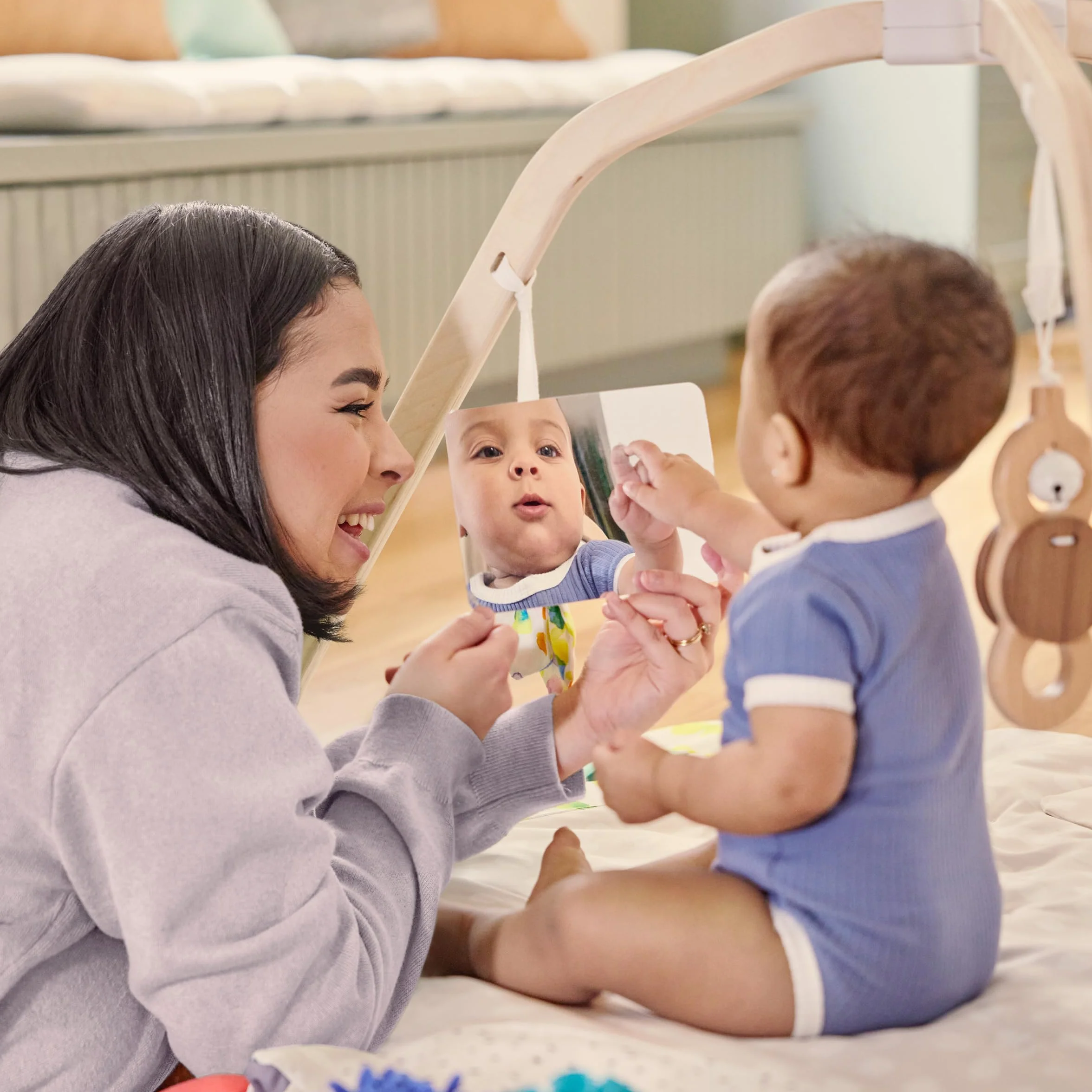 LOVEVERY | The Play Gym | Award Winning For Baby, Stage-Based Developmental Activity Gym & Play Mat for Baby to Toddler