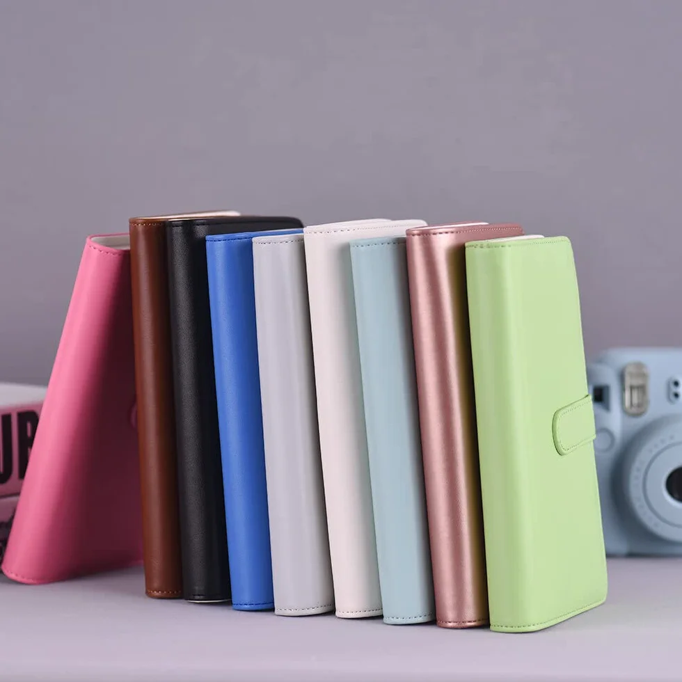Przenośny mini album na zdjęcia, 80 kieszeni, album na zdjęcia, książka z zamknięciem magnetycznym, do Fujifilm Instax Mini 9, 8, 7s, 70, 25, 50s, 90 kolorowych folii, papier do aparatu